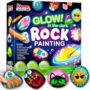 JOYIN Rock Painting Kit- Glow in The Dark Rock Kit… JOYIN Rock Painting Kit- Glow in The Dark Rock Kit…