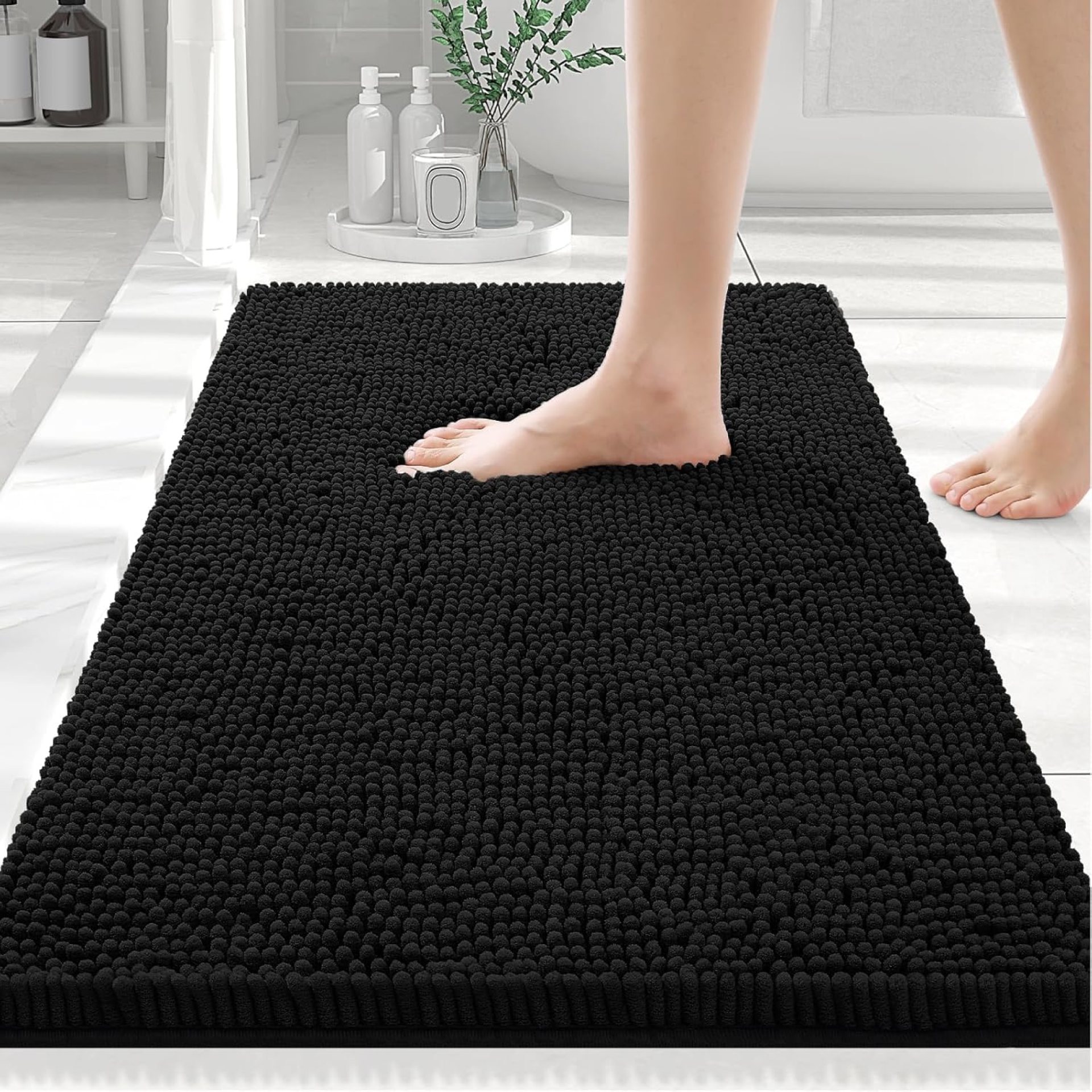 Smiry Luxury Chenille Bathroom Rugs 30×20, Extra S… Smiry Luxury Chenille Bathroom Rugs 30×20, Extra S…
