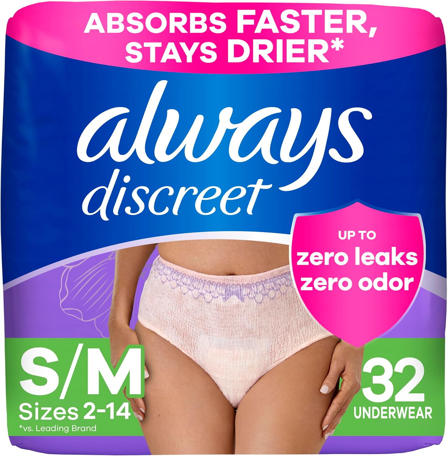 Always Discreet Adult Incontinence Underwear for W… Always Discreet Adult Incontinence Underwear for W…
