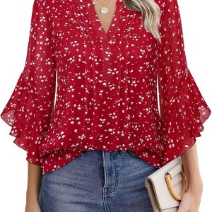 Timeson Women’s 3/4 Sleeve Dressy Casual Top Timeson Women’s 3/4 Sleeve Dressy Casual Top