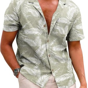 COOFANDY Mens Hawaiian Shirt Short Sleeve Buttoon … COOFANDY Mens Hawaiian Shirt Short Sleeve Buttoon …