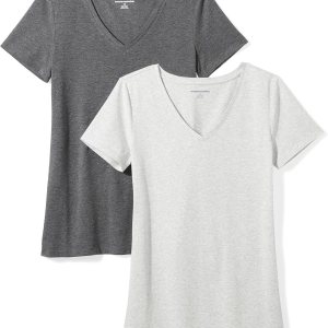 Amazon Essentials Women’s Regular-Fit Short-Sleeve… Amazon Essentials Women’s Regular-Fit Short-Sleeve…