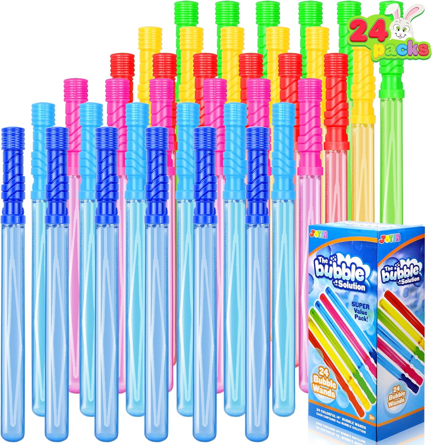 JOYIN 24 Pack 14.6’’ Big Bubble Wands Bulk (2 Doze… JOYIN 24 Pack 14.6’’ Big Bubble Wands Bulk (2 Doze…