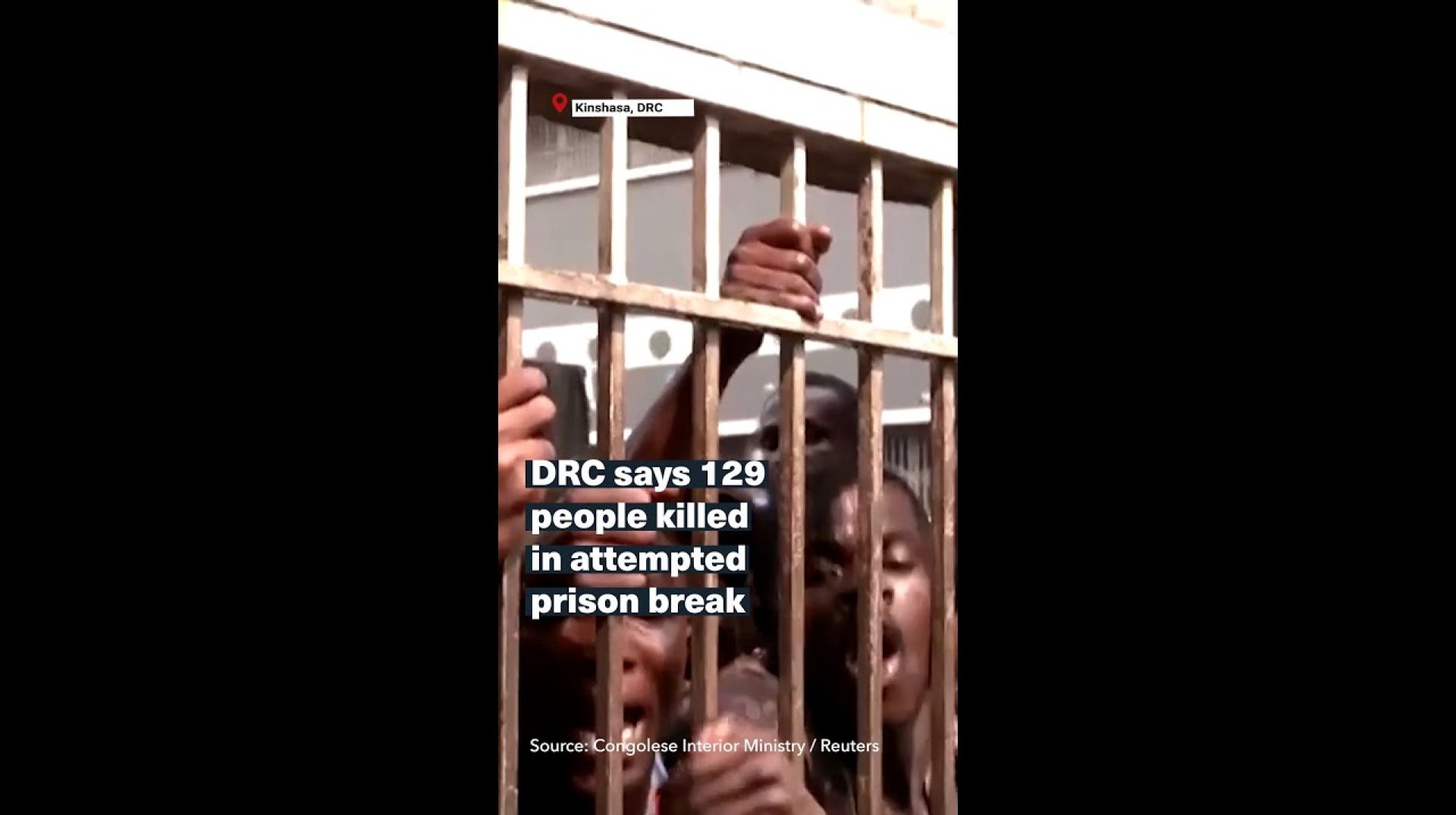 DR Congo says 129 people killed in an attempted prison break #short #shorts DR Congo says 129 people killed in an attempted prison break #short #shorts