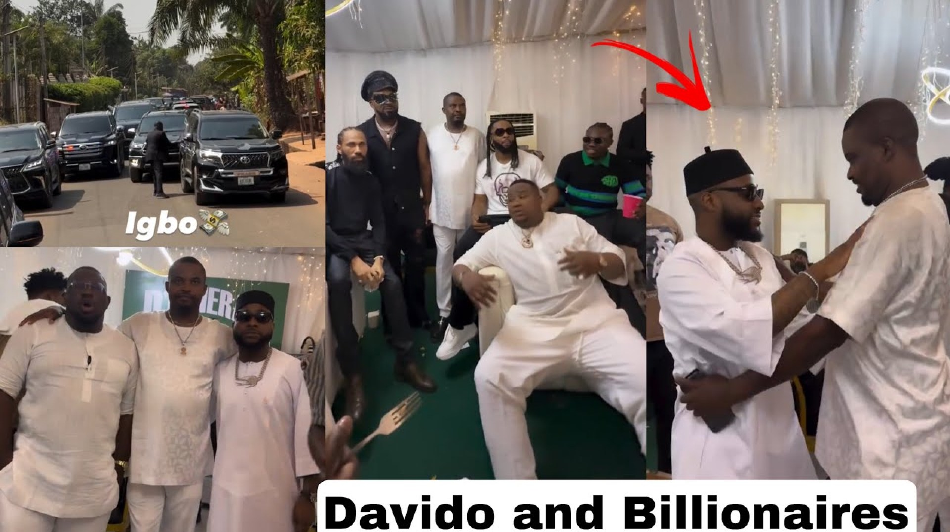 The Meeting of Billionaires Davido ,Cubana Chief Priest & Others at Zenco Mother Burial in Anambra The Meeting of Billionaires Davido ,Cubana Chief Priest & Others at Zenco Mother Burial in Anambra