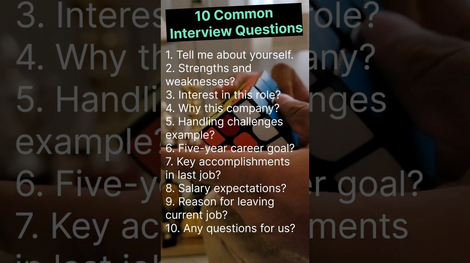 Top 10 Common Interview Questions – Freshers & Experienced Top 10 Common Interview Questions – Freshers & Experienced