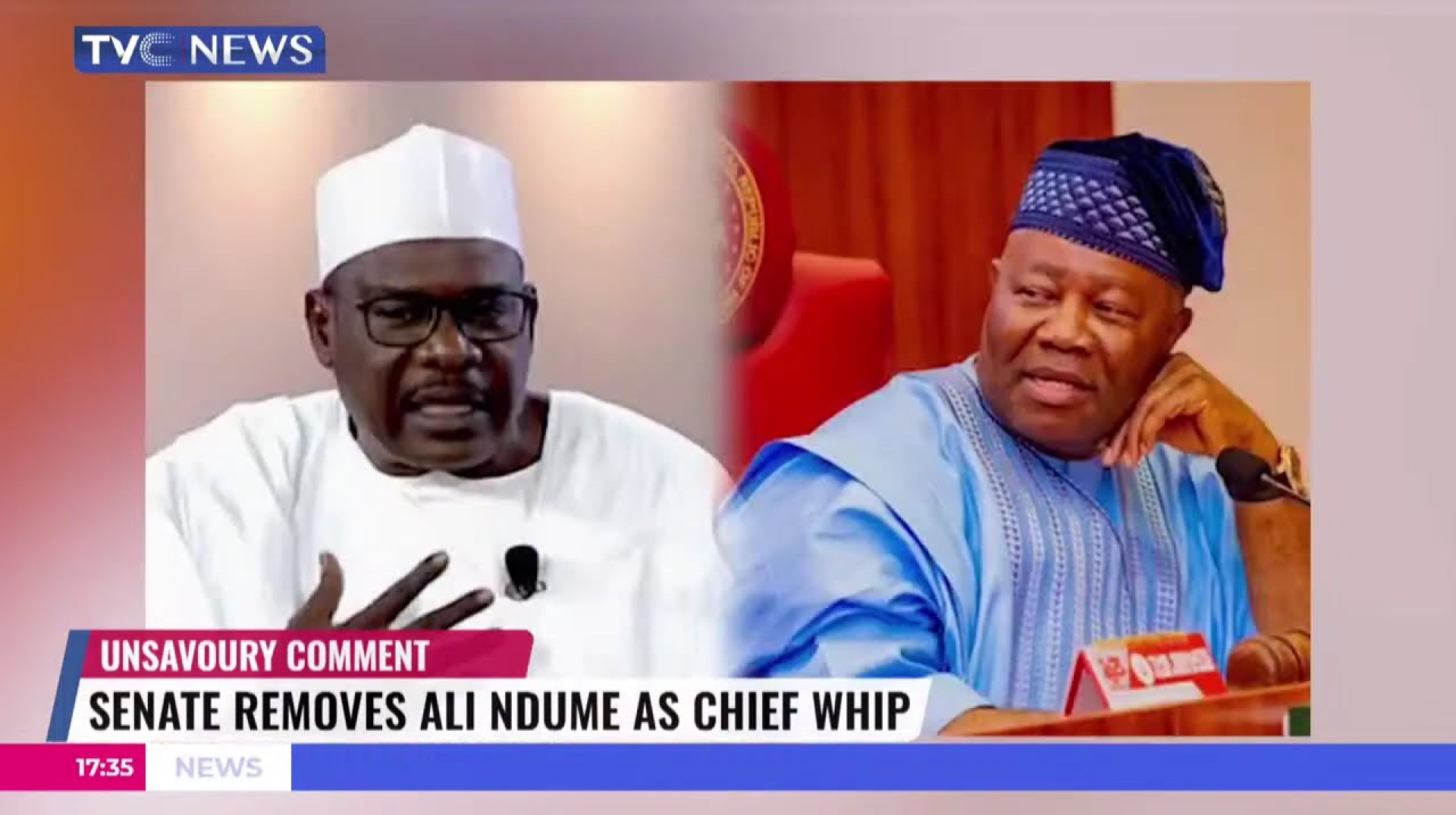 Senate Removes Ali Ndume As Chief Whip Senate Removes Ali Ndume As Chief Whip