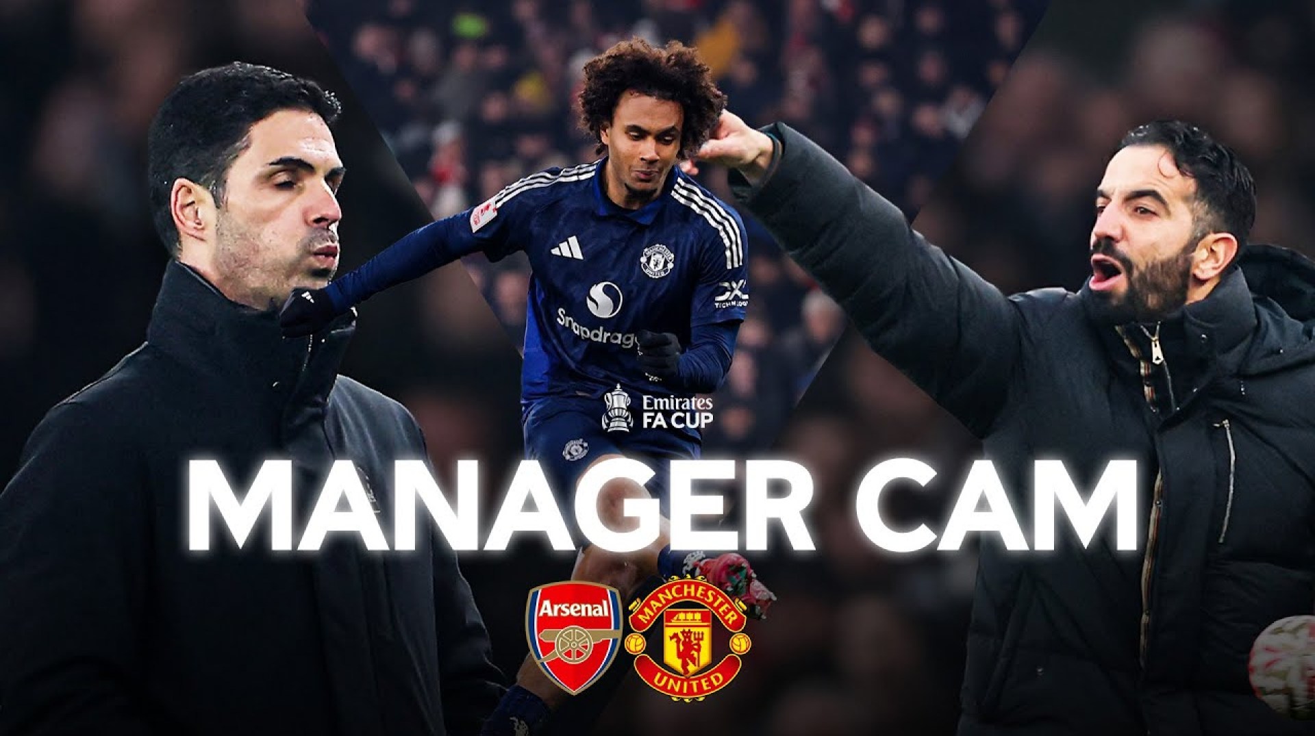 Manager Cam | Arteta v Amorim | Arsenal v Manchester United | Third Round | Emirates FA Cup 2024-25 Manager Cam | Arteta v Amorim | Arsenal v Manchester United | Third Round | Emirates FA Cup 2024-25