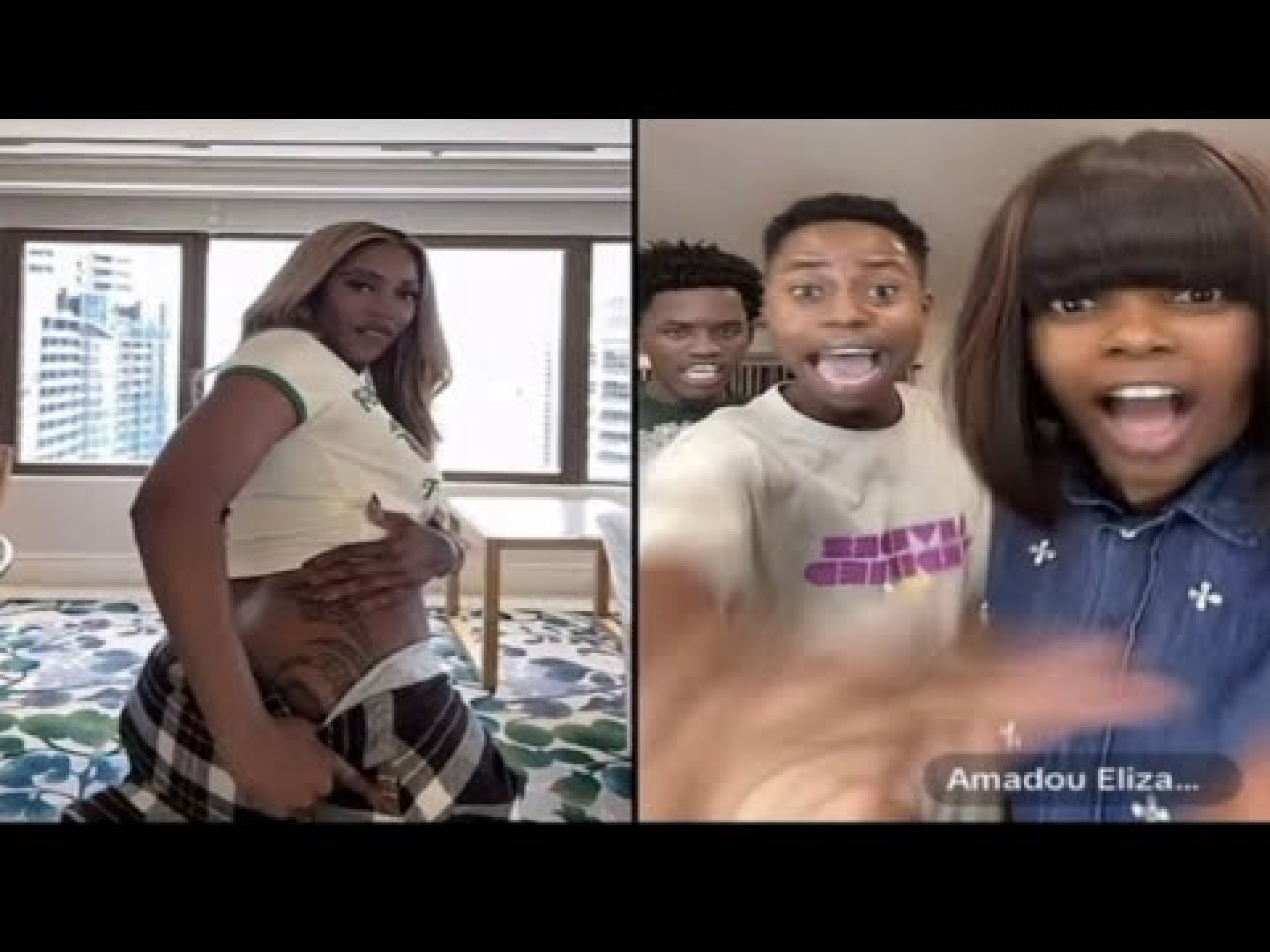 Tiwa savage shows her YANSH to Peller on TIKTOK Live Tiwa savage shows her YANSH to Peller on TIKTOK Live