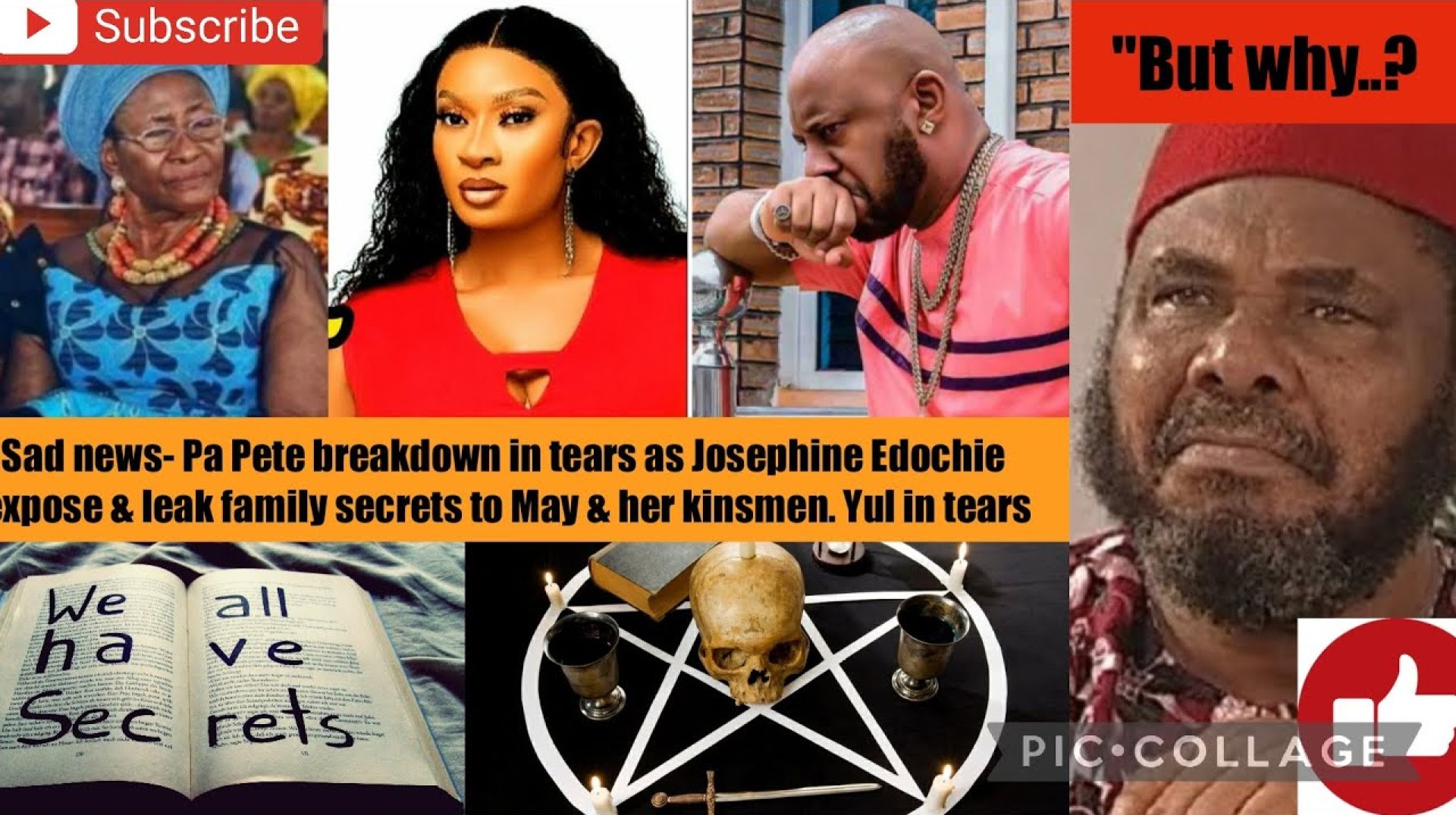 Pete breakdown in tears as Josephine Edochie expose & leak family secrets to May & her kinsmen Pete breakdown in tears as Josephine Edochie expose & leak family secrets to May & her kinsmen