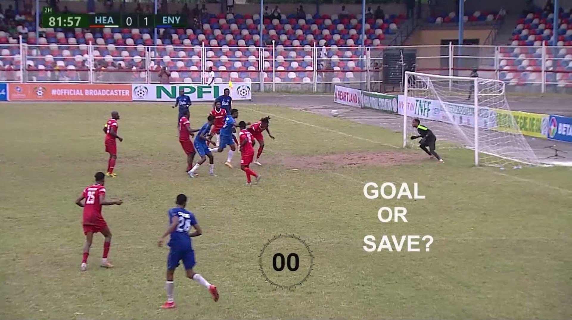 Was it a goal or a save? |Nigeria Premier Football League (NPFL) Was it a goal or a save? |Nigeria Premier Football League (NPFL)