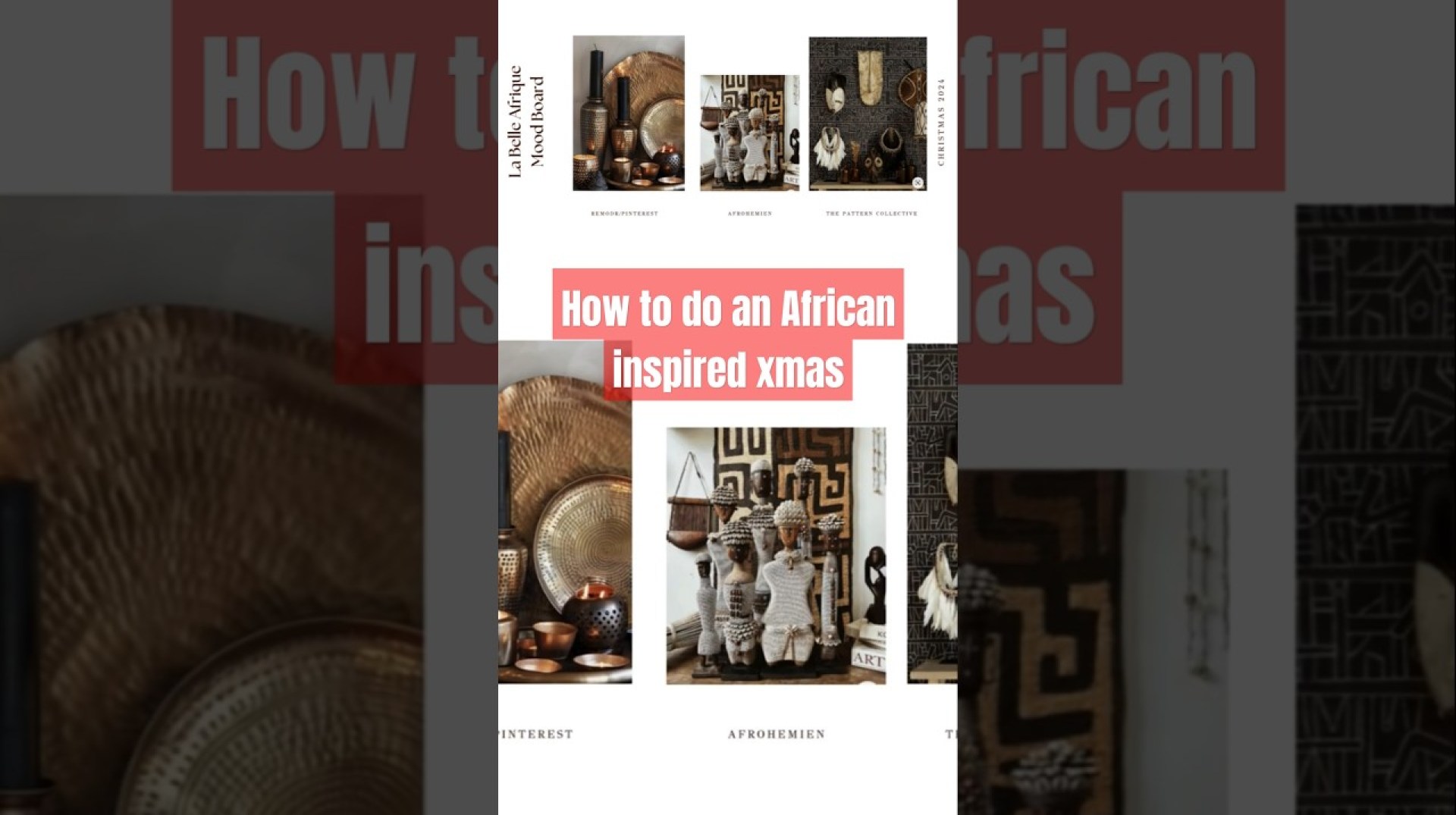 Want a STUNNING African-Inspired Christmas Theme? Watch This Now! #christmas #christmasdecorideas Want a STUNNING African-Inspired Christmas Theme? Watch This Now! #christmas #christmasdecorideas