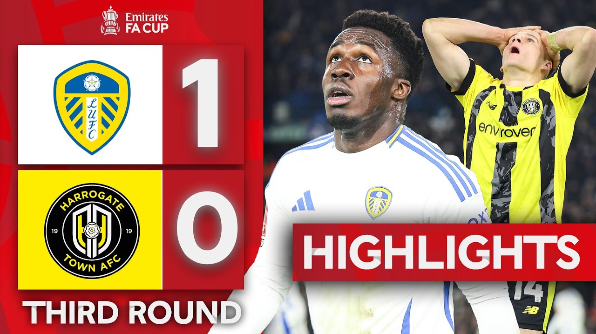 Ramazani Seals Fourth Round Spot! | Leeds United 1-0 Harrogate | Emirates FA Cup 2024-25 Ramazani Seals Fourth Round Spot! | Leeds United 1-0 Harrogate | Emirates FA Cup 2024-25