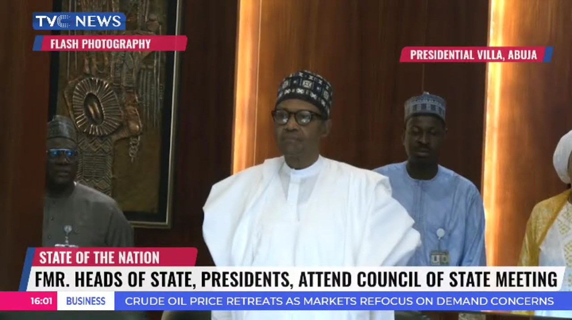 Watch: Tinubu, Jonathan, Buhari attend inaugural Council of State meeting Watch: Tinubu, Jonathan, Buhari attend inaugural Council of State meeting