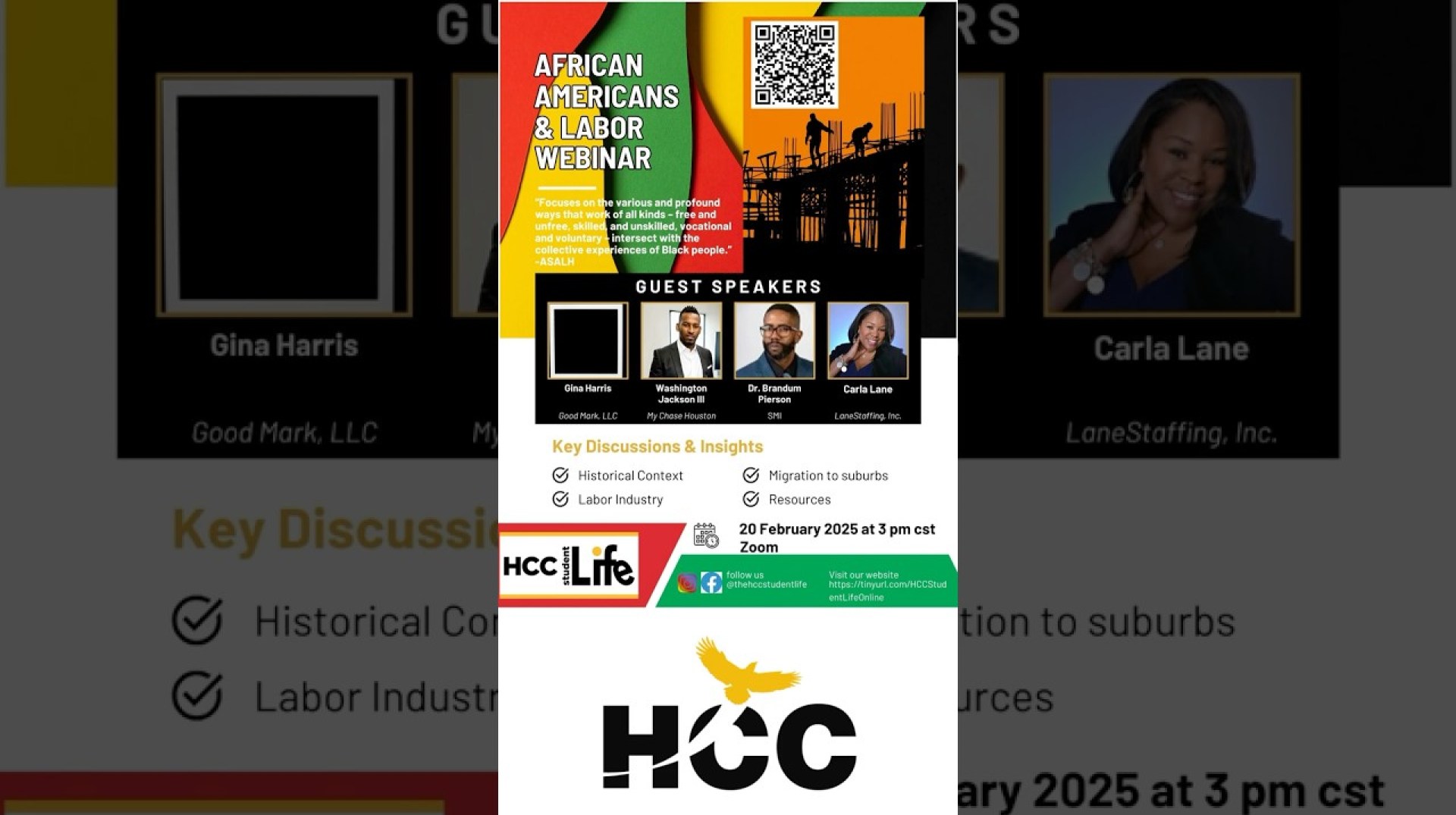 African Americans & Labor Webinar set for Feb. 20 #houstoncommunitycollege #shorts #hcconlinecollege African Americans & Labor Webinar set for Feb. 20 #houstoncommunitycollege #shorts #hcconlinecollege