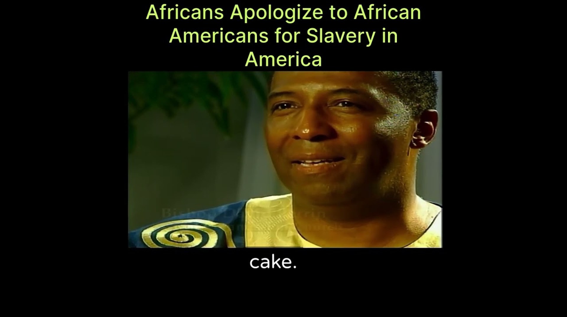 he apology by Africans to African-Americans felt really good! he apology by Africans to African-Americans felt really good!