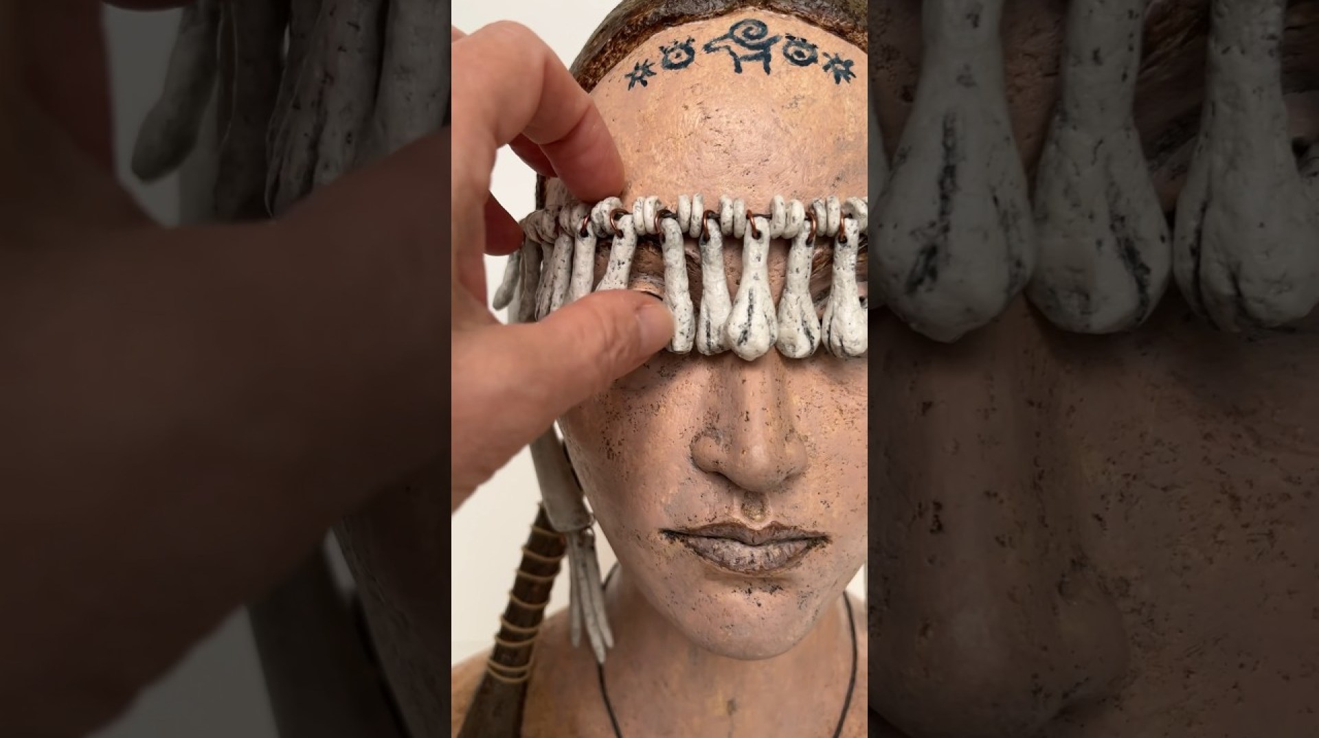 My sculpture of a #papermache #shaman woman My sculpture of a #papermache #shaman woman