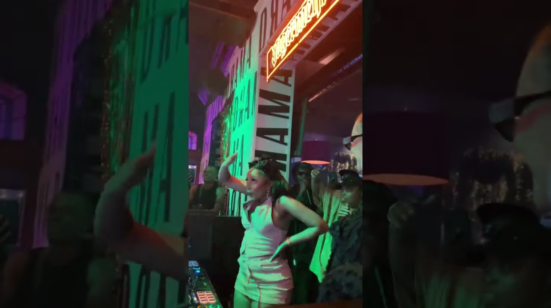 DJ Tshegu and Pearl Thusi live at Drama Cape Town. DJ Tshegu and Pearl Thusi live at Drama Cape Town.