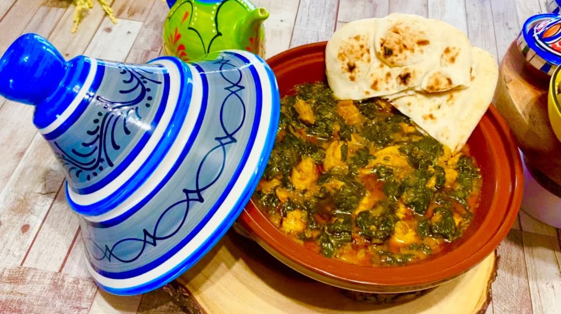 Moroccan Chicken and Spinach Tagine | Simple Moroccan Tagine Recipe Moroccan Chicken and Spinach Tagine | Simple Moroccan Tagine Recipe