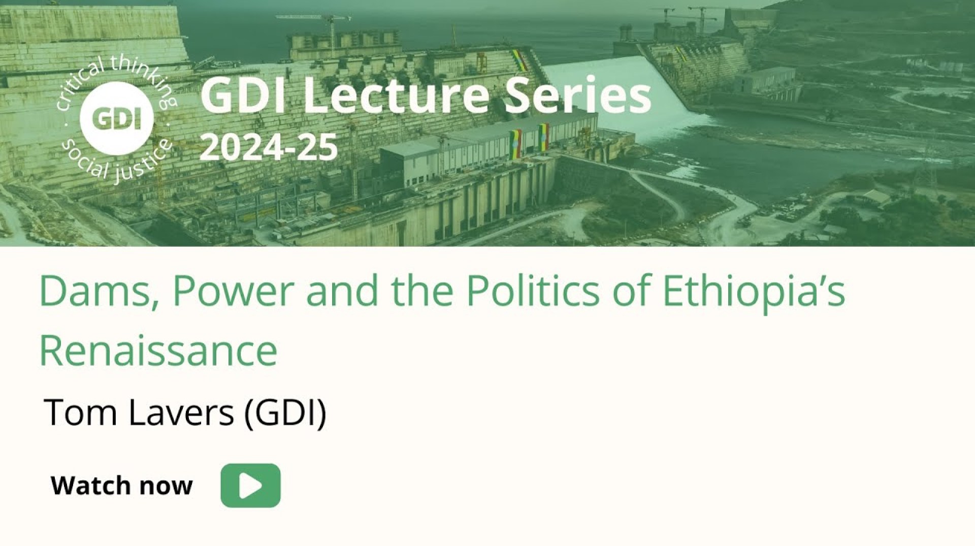 Dams, Power and the Politics of Ethiopia’s Renaissance Dams, Power and the Politics of Ethiopia’s Renaissance