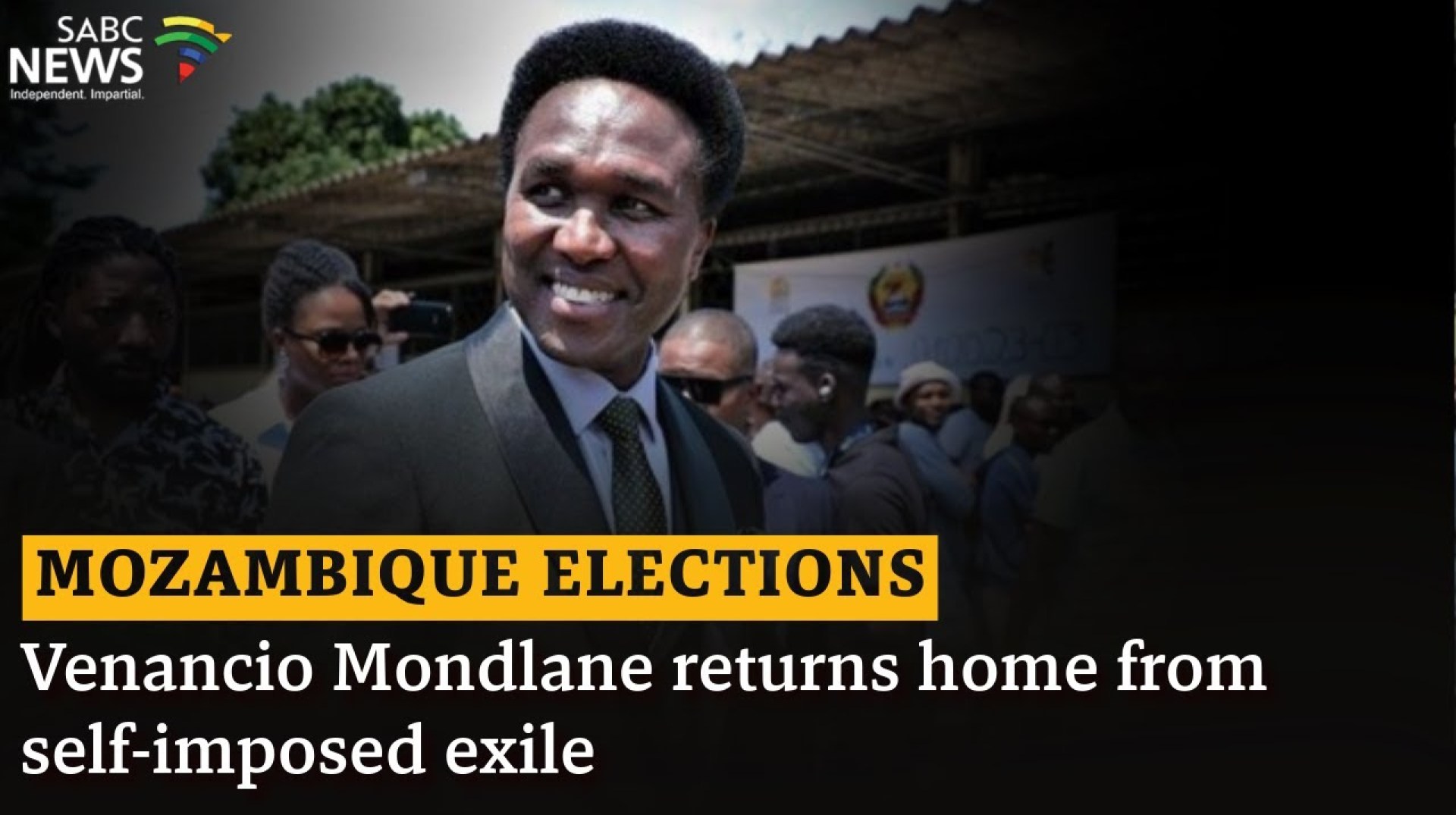 Mozambique elections I Venancio Mondlane returns home from self-imposed exile Mozambique elections I Venancio Mondlane returns home from self-imposed exile