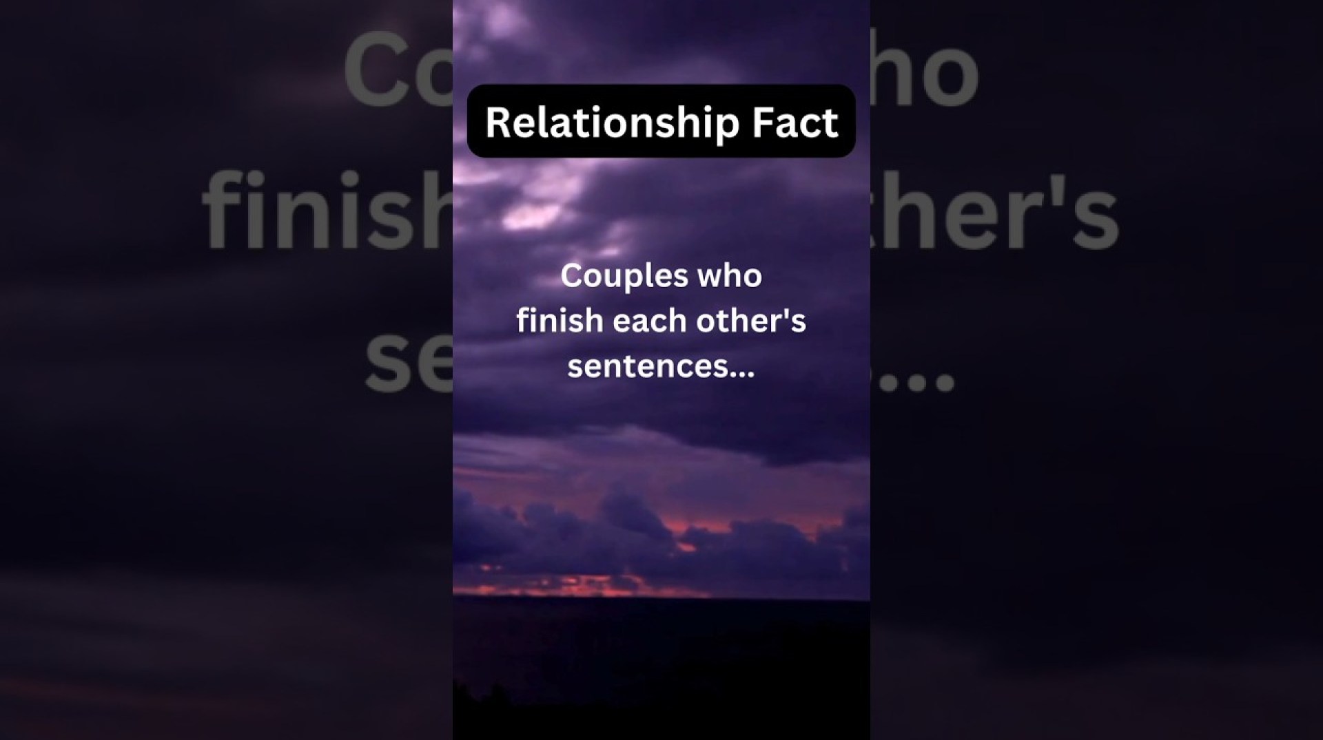 Couples who finish each other's sentences….. #pyschologyfacts #subscribe #relationship #facts Couples who finish each other's sentences….. #pyschologyfacts #subscribe #relationship #facts