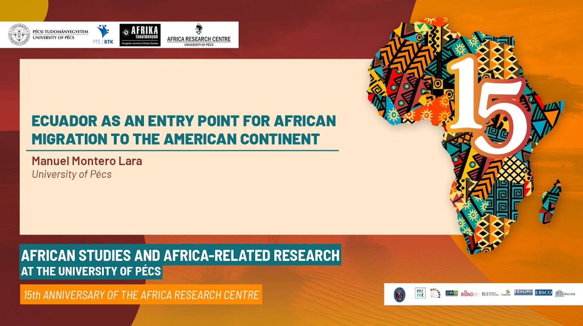 Ecuador as an entry point for African migration to the American continent Ecuador as an entry point for African migration to the American continent