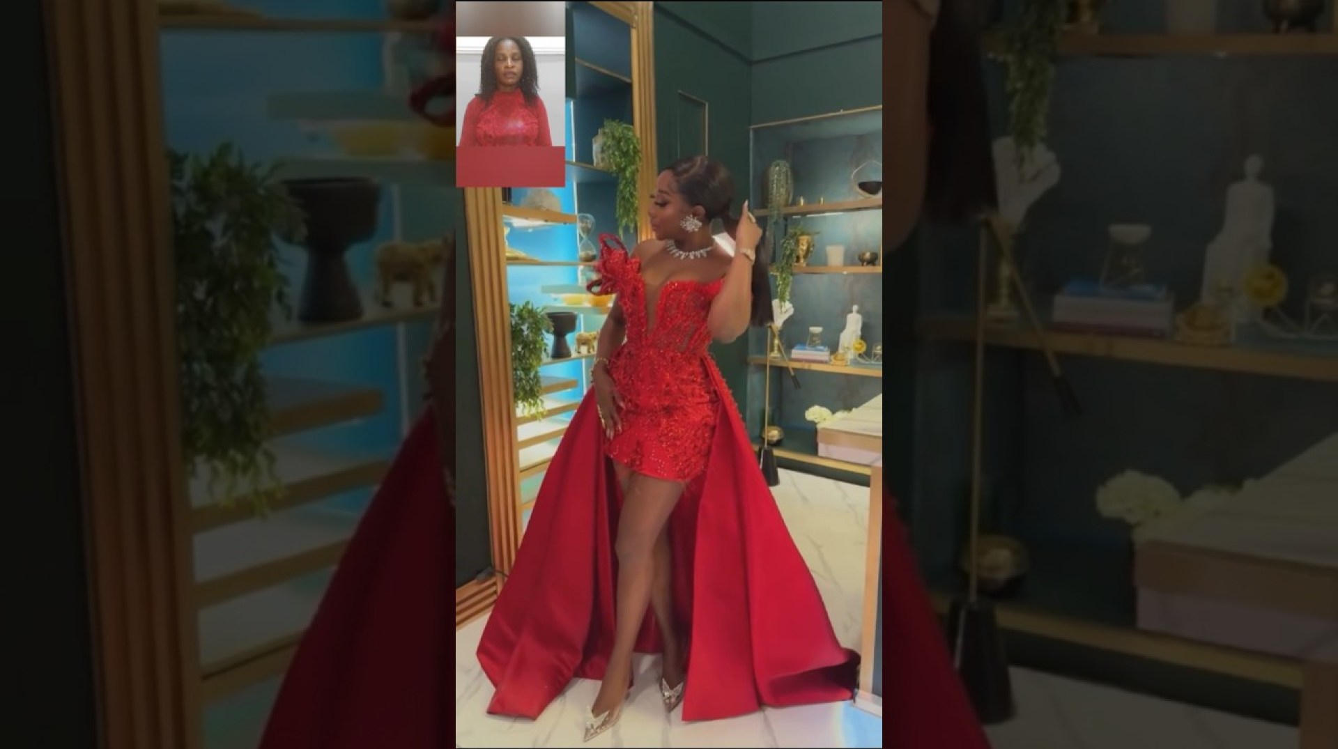 Nigerian Actress, Ini Edo turn heads with her stunning red outfit . she looks so elegant. Nigerian Actress, Ini Edo turn heads with her stunning red outfit . she looks so elegant.