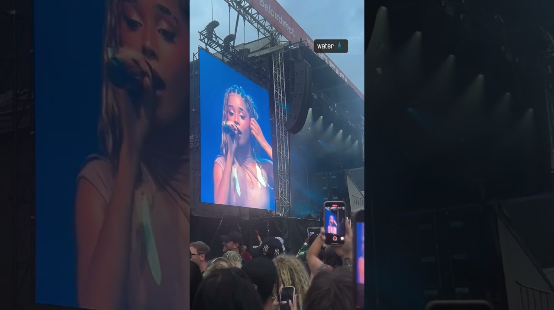 Tyla performing “Water” at Osheaga Festival 2024 in Canada Tyla performing “Water” at Osheaga Festival 2024 in Canada