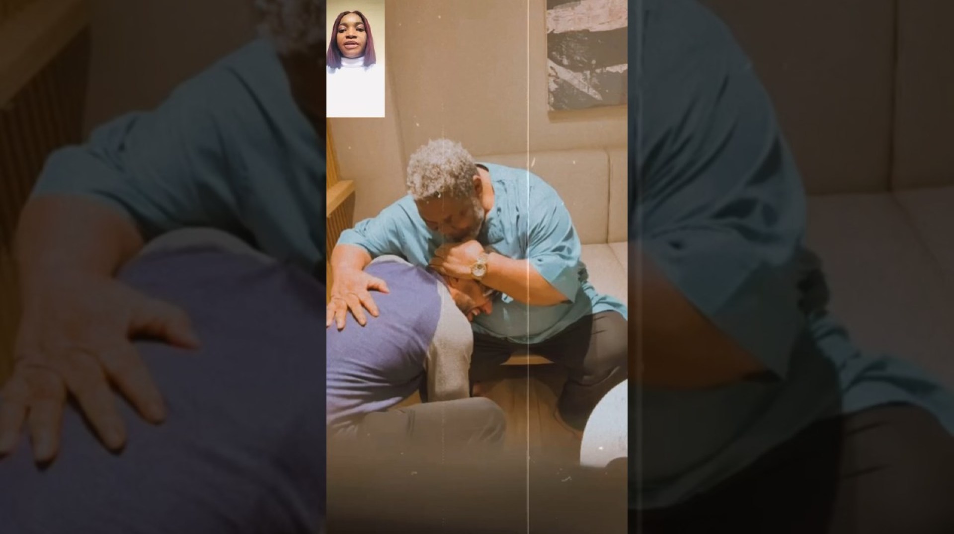 Emotional moments veteran Nollywood actor, Pete Edochie prayed for Majid Michel on his birthday Emotional moments veteran Nollywood actor, Pete Edochie prayed for Majid Michel on his birthday