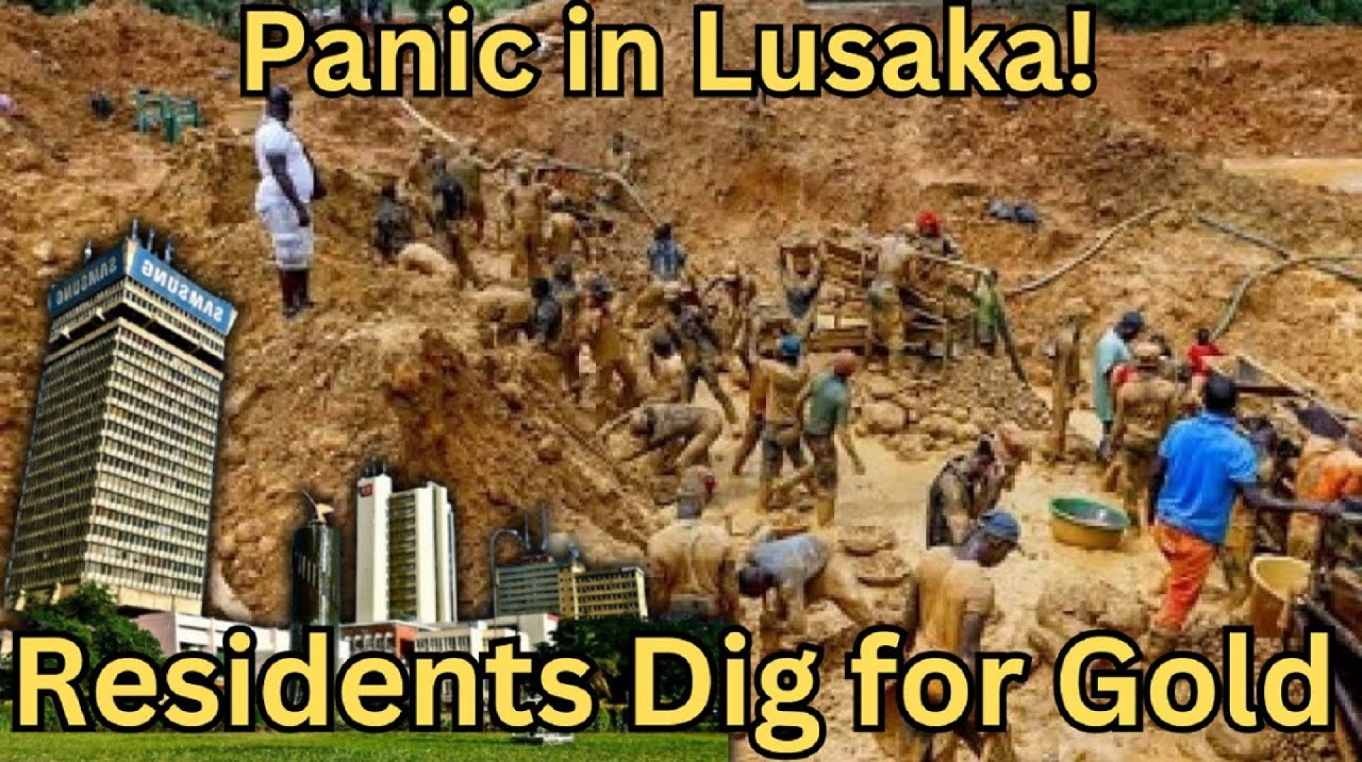Gold Rush In Lusaka As People Stampede Over Alleged Mineral Discovery Gold Rush In Lusaka As People Stampede Over Alleged Mineral Discovery