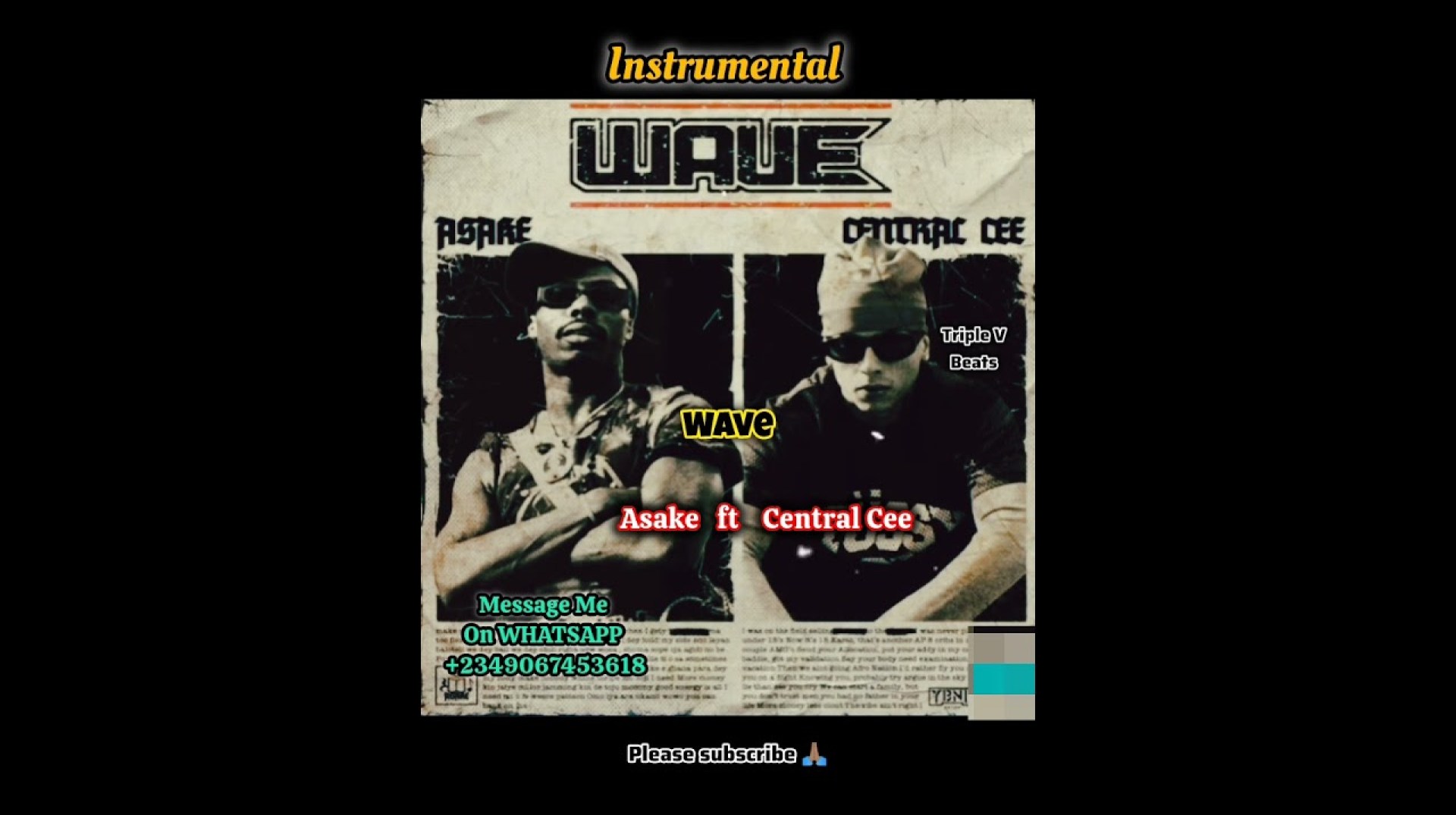 Asake ft Central Cee – Wave | Freebeat Instrumental Afrobeat Amapiano Olamide x Shallipopi Type Beat Asake ft Central Cee – Wave | Freebeat Instrumental Afrobeat Amapiano Olamide x Shallipopi Type Beat
