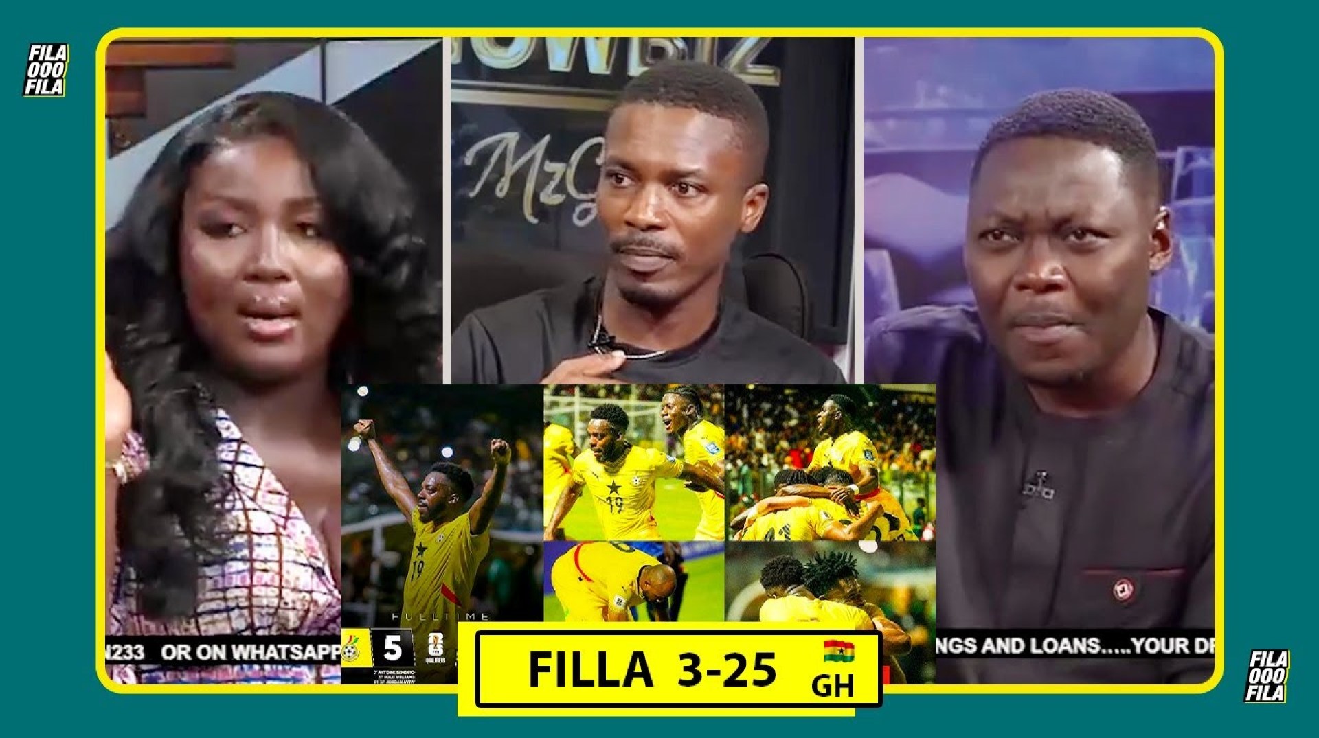 Ghana win over Chad is nothing to celebrate; Mc-yaa yeboah, clemento and Arnold on United showbiz Ghana win over Chad is nothing to celebrate; Mc-yaa yeboah, clemento and Arnold on United showbiz