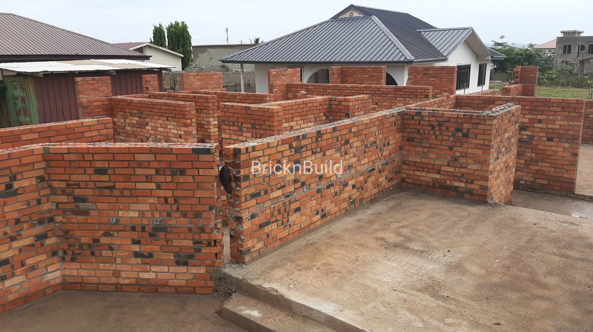 3 Bedroom Burnt Brick House Built in Accra, Ghana 3 Bedroom Burnt Brick House Built in Accra, Ghana