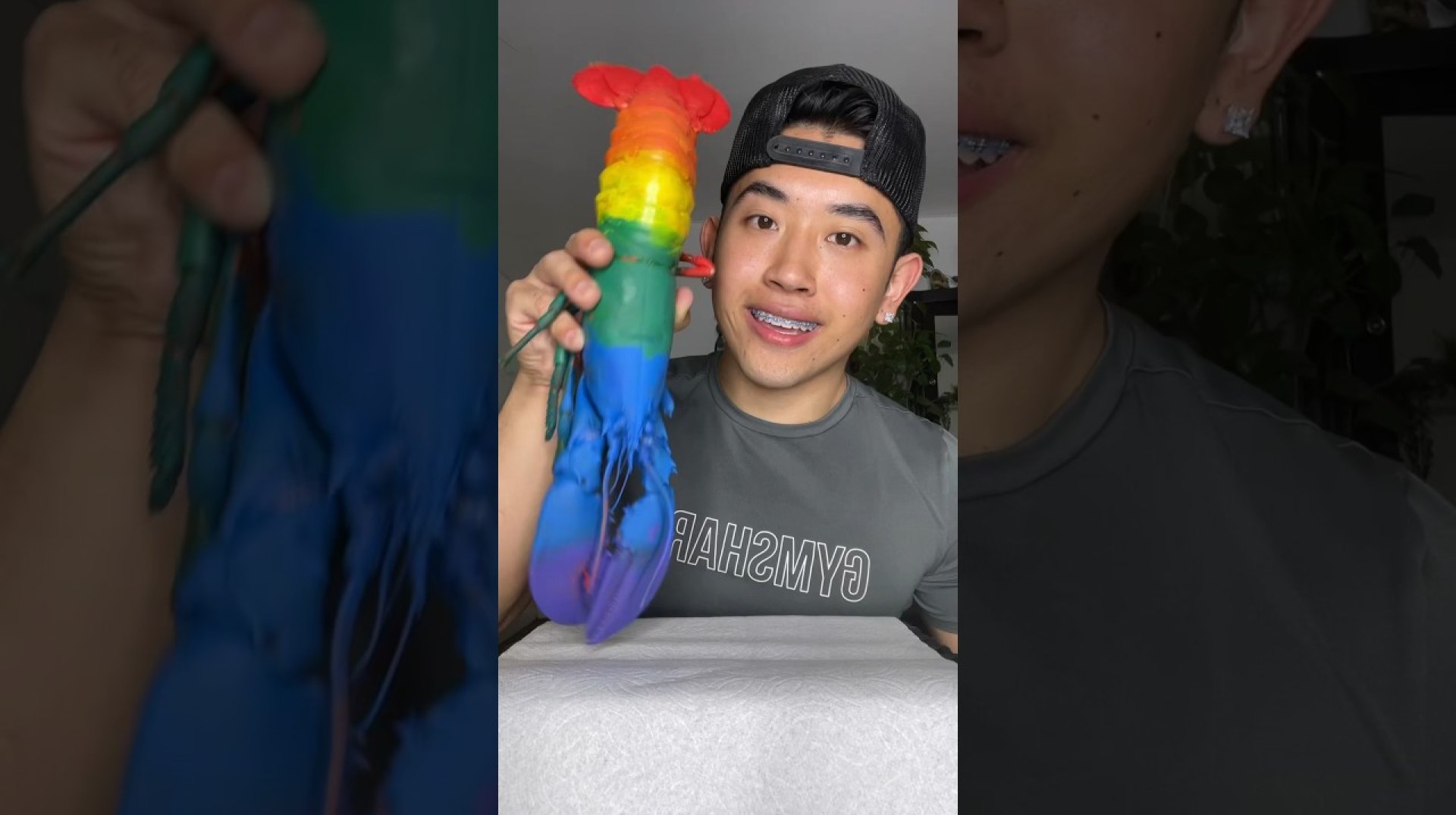 EATING A RAINBOW LOBSTER EATING A RAINBOW LOBSTER