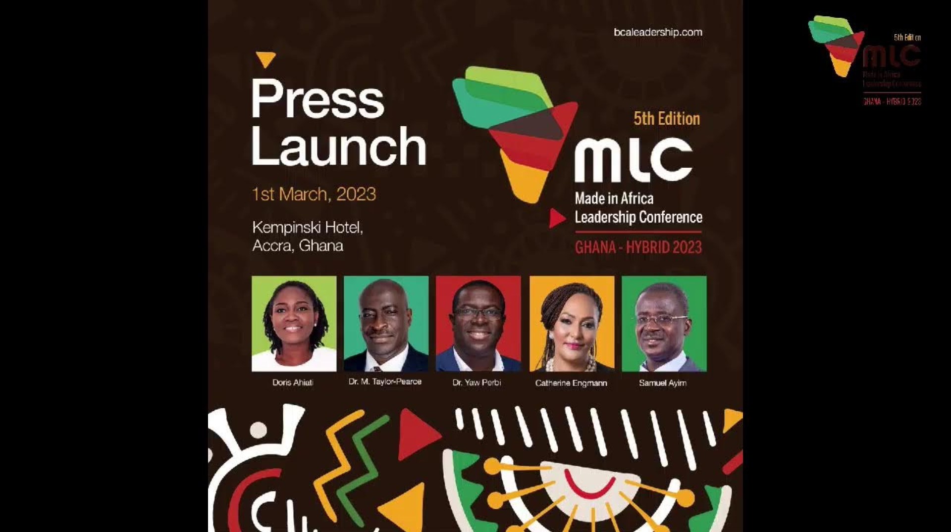 Press Launch of the Made in Africa Leadership Conference, 2023 Ghana – Hybrid Press Launch of the Made in Africa Leadership Conference, 2023 Ghana – Hybrid