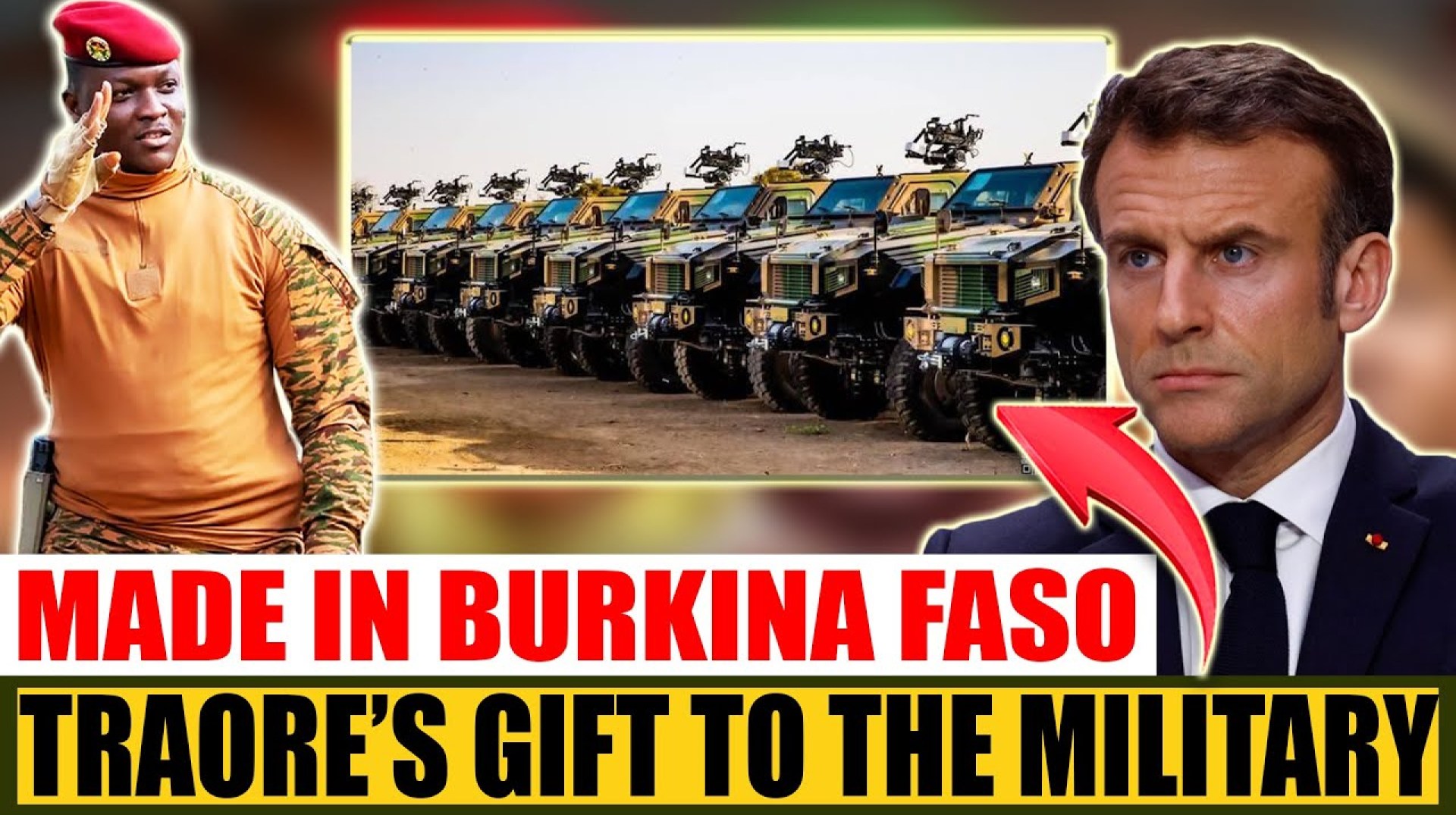 Captain Ibrahim Traoré hands over Home Assembled Equipment to the Army as an End of year Gift. Captain Ibrahim Traoré hands over Home Assembled Equipment to the Army as an End of year Gift.