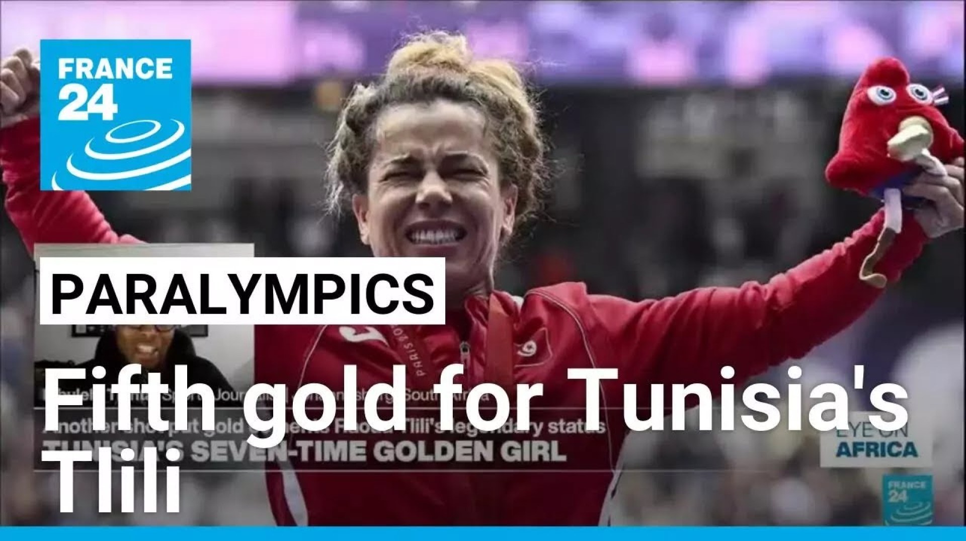 Another gold for Tunisian shot-putter Tlili at Paralympics • FRANCE 24 English Another gold for Tunisian shot-putter Tlili at Paralympics • FRANCE 24 English