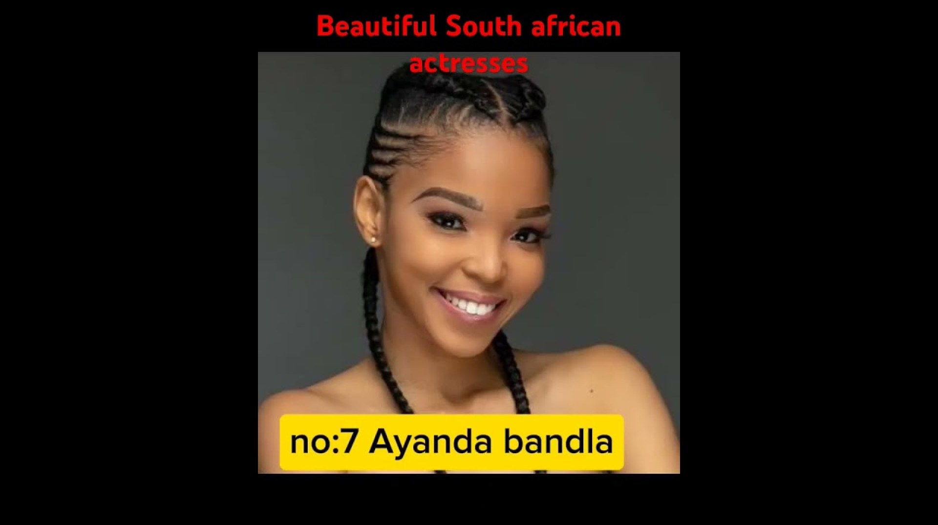 Top 10 beautiful South African actresses Top 10 beautiful South African actresses