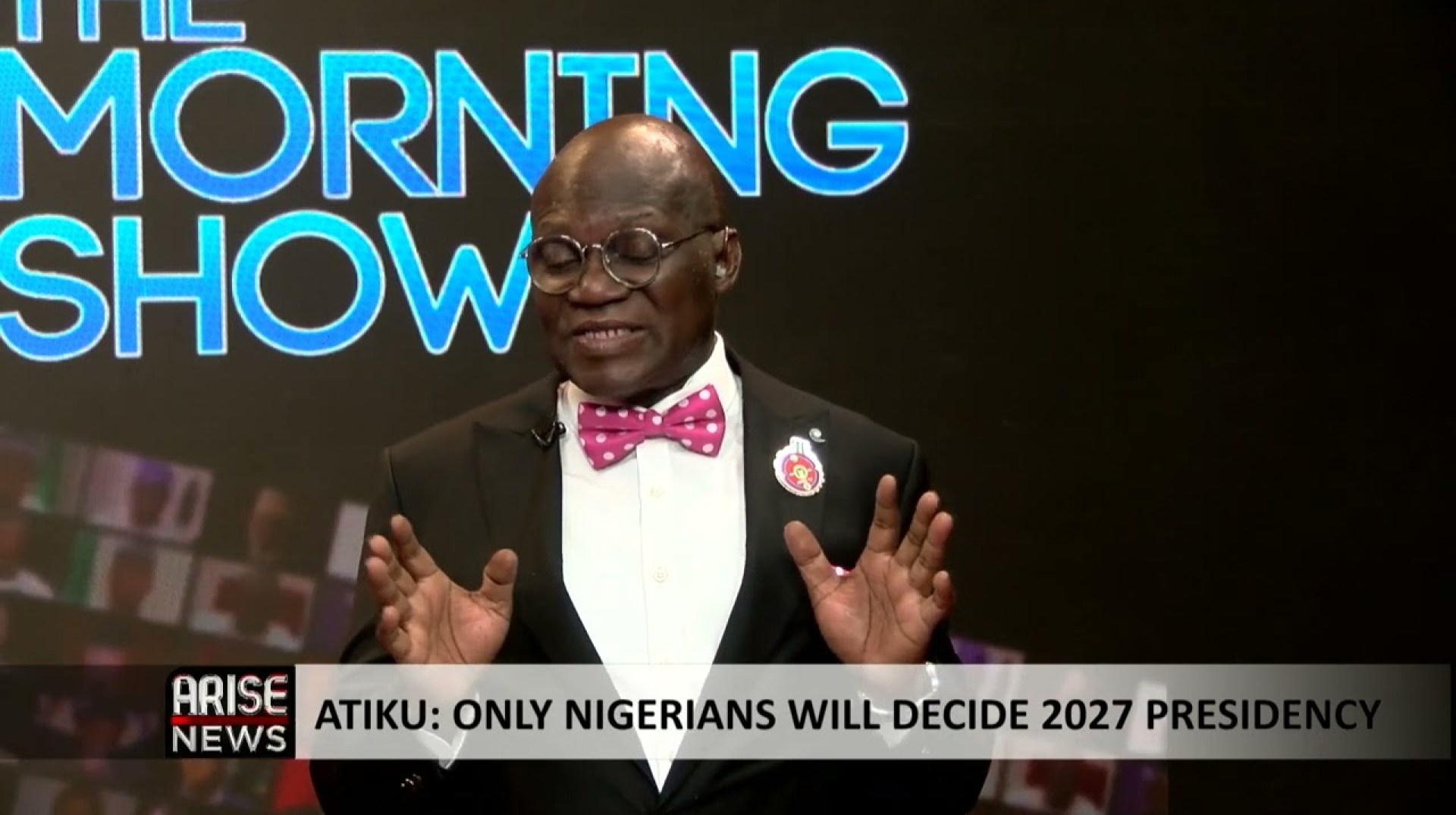 The Morning Show: Only Nigerians Will Decide 2027 Presidency – Atiku The Morning Show: Only Nigerians Will Decide 2027 Presidency – Atiku