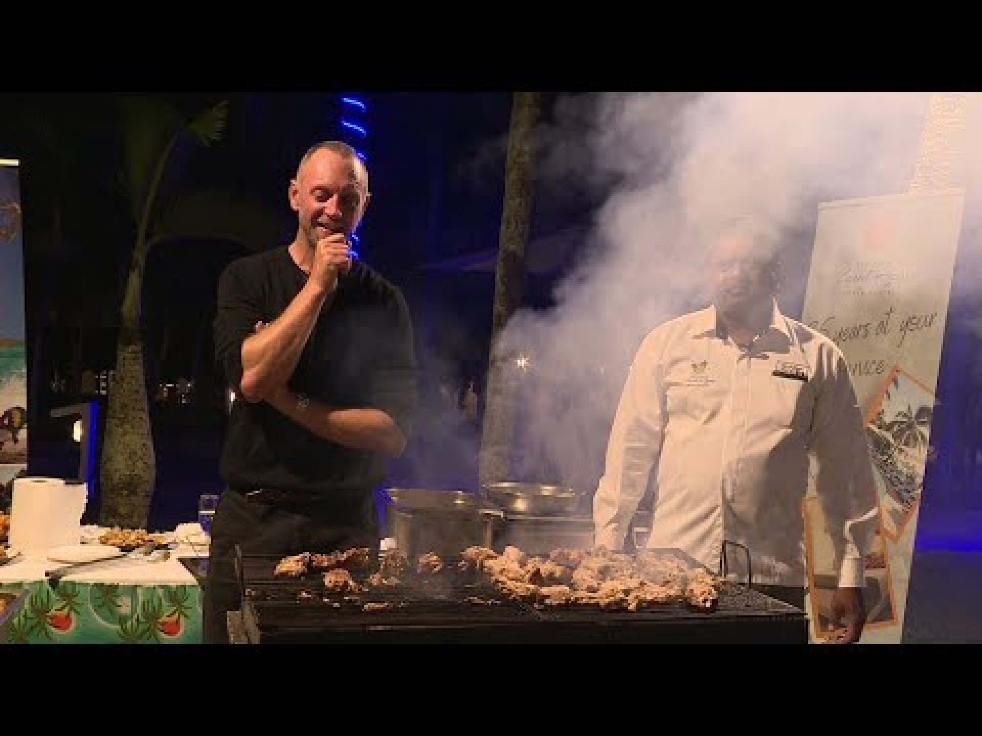 An Evening with Jan Braai Making BBQ on TV from South Africa to Mauritius An Evening with Jan Braai Making BBQ on TV from South Africa to Mauritius