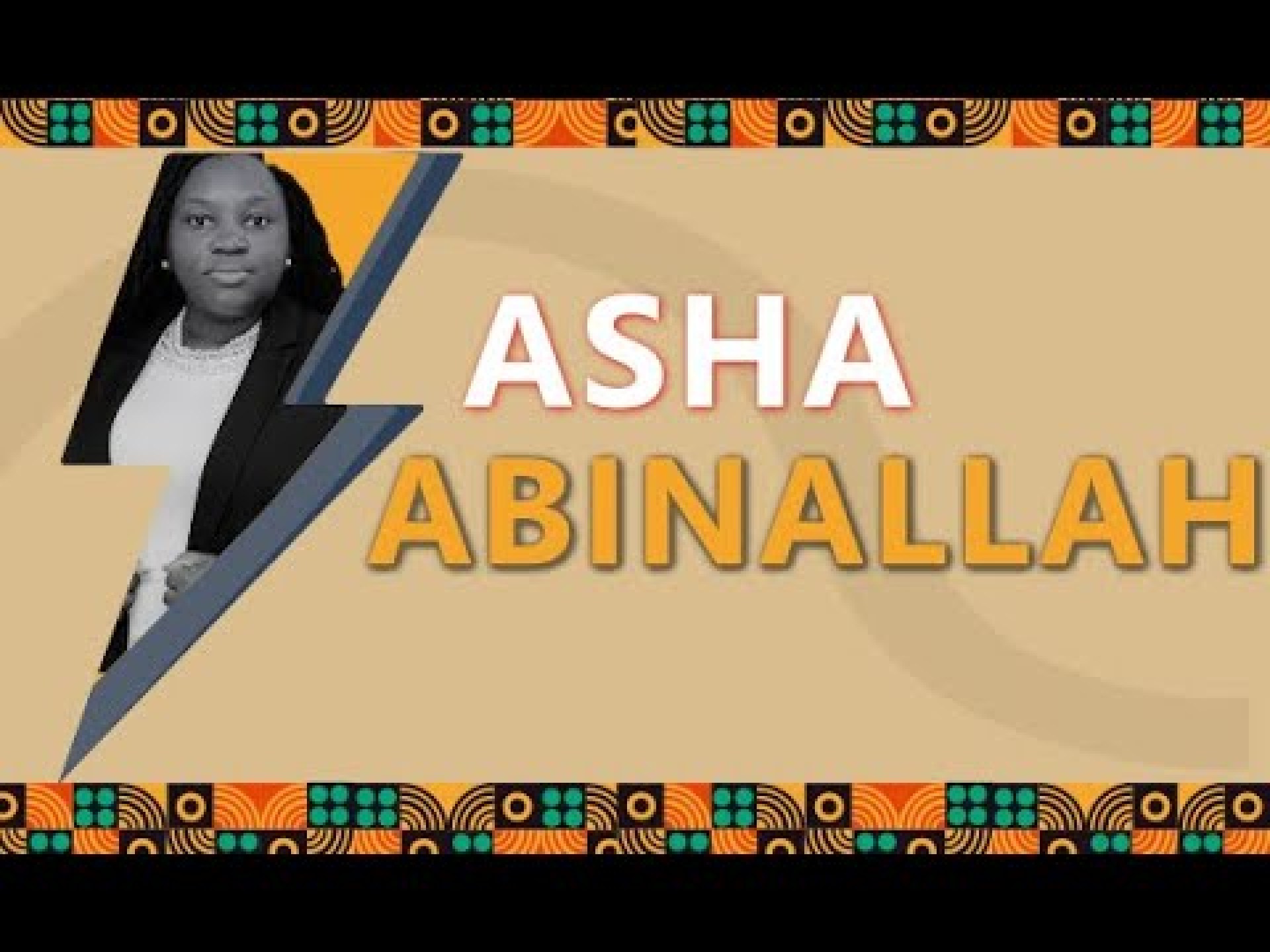 ASHA D. ABINALLAH- EMPOWERING WOMEN THROUGH TECHNOLOGY AND ADVOCACY ASHA D. ABINALLAH- EMPOWERING WOMEN THROUGH TECHNOLOGY AND ADVOCACY