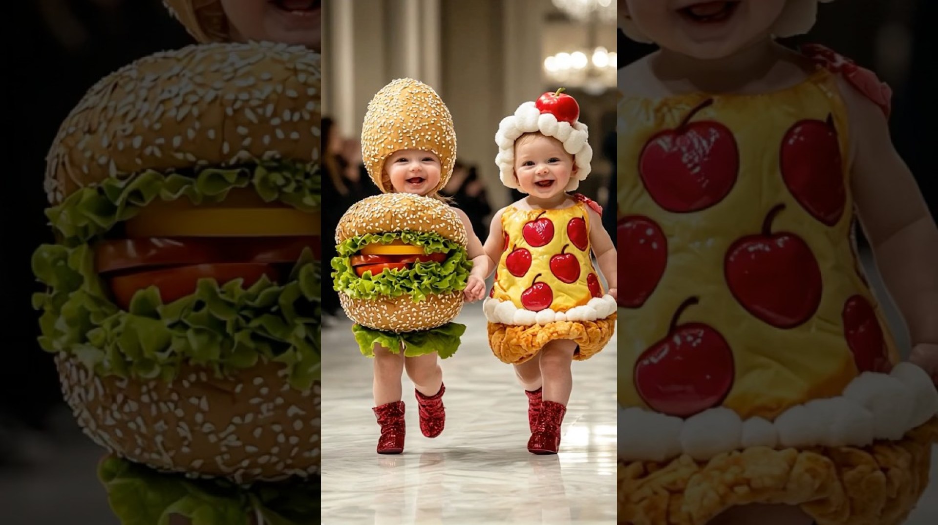 Cutest Baby Fashion Show Featuring Food-Themed Outfits #KidsFashion #RunwayShow #AI #YouTubeShorts Cutest Baby Fashion Show Featuring Food-Themed Outfits #KidsFashion #RunwayShow #AI #YouTubeShorts