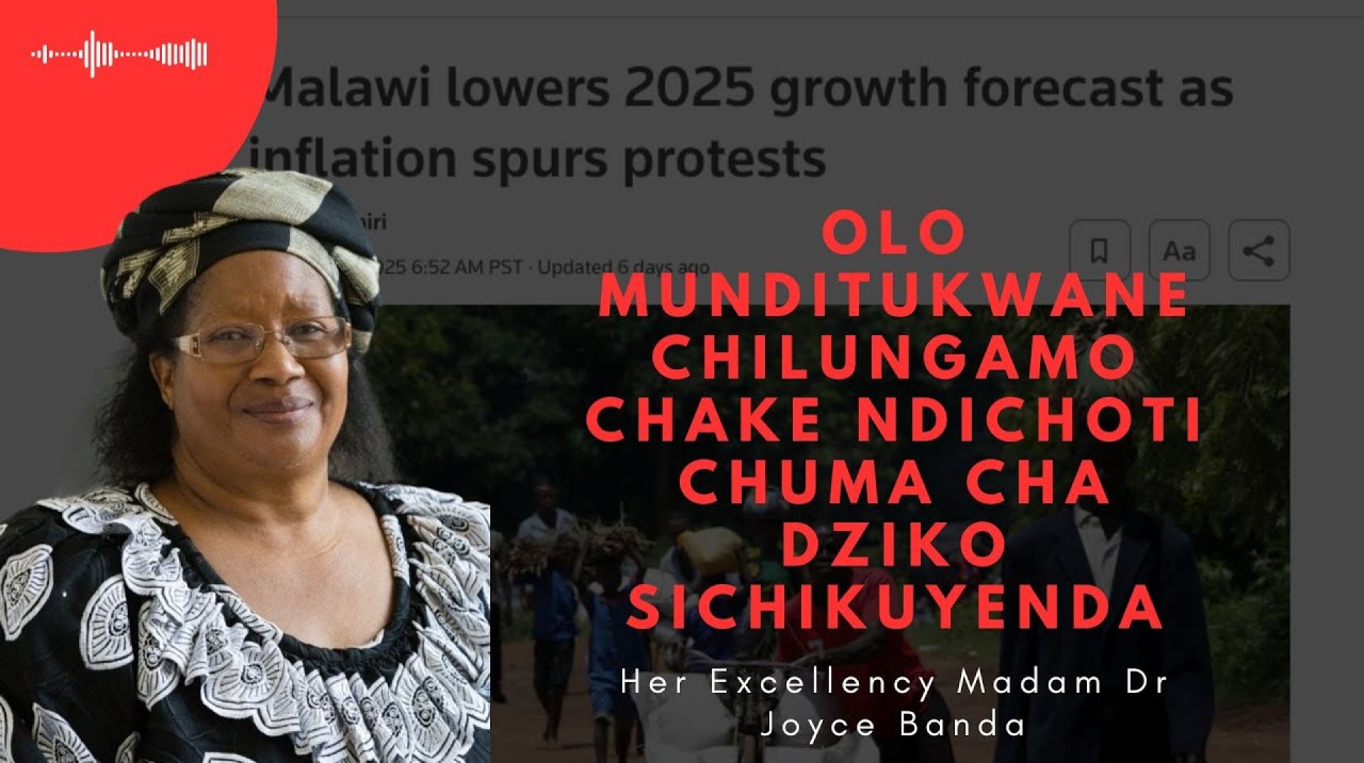 Olo Munditukwane Chilungamo Chake Ndichoti Chuma Cha Dziko Sichikuyenda – Mai Joyce Banda Olo Munditukwane Chilungamo Chake Ndichoti Chuma Cha Dziko Sichikuyenda – Mai Joyce Banda