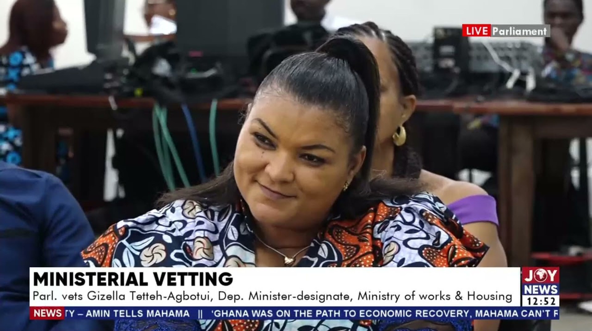 Parliament vets Gizella Tetteh-Agbotui, Dep. Min-Designate, Ministry of Works & Housing Parliament vets Gizella Tetteh-Agbotui, Dep. Min-Designate, Ministry of Works & Housing