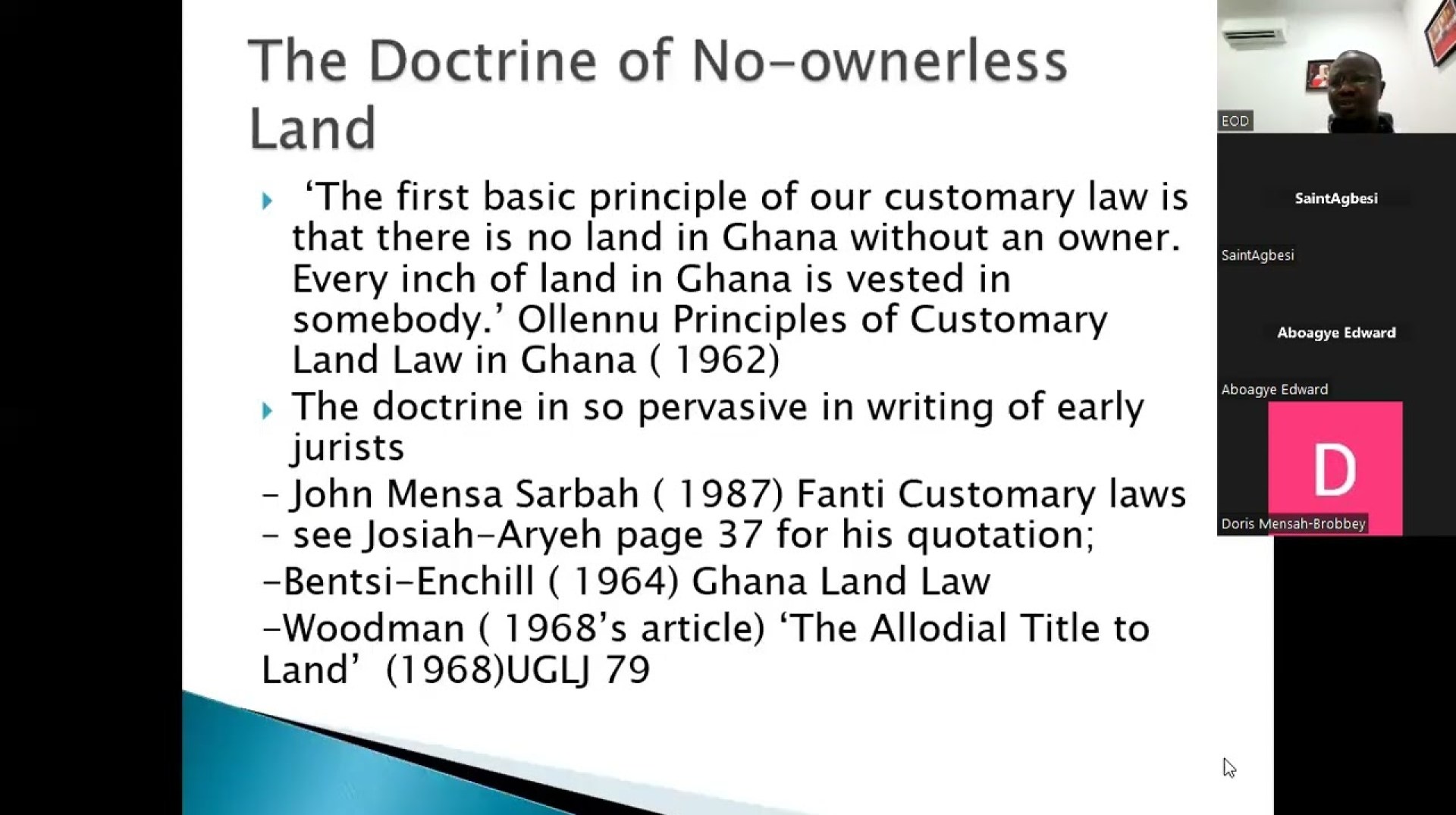 2023 FREE GHANA SCHOOL OF LAW ENTRANCE EXAMS REVISION- LESSON 8- LAND LAW- NO-OWNERLESS LAND 2023 FREE GHANA SCHOOL OF LAW ENTRANCE EXAMS REVISION- LESSON 8- LAND LAW- NO-OWNERLESS LAND