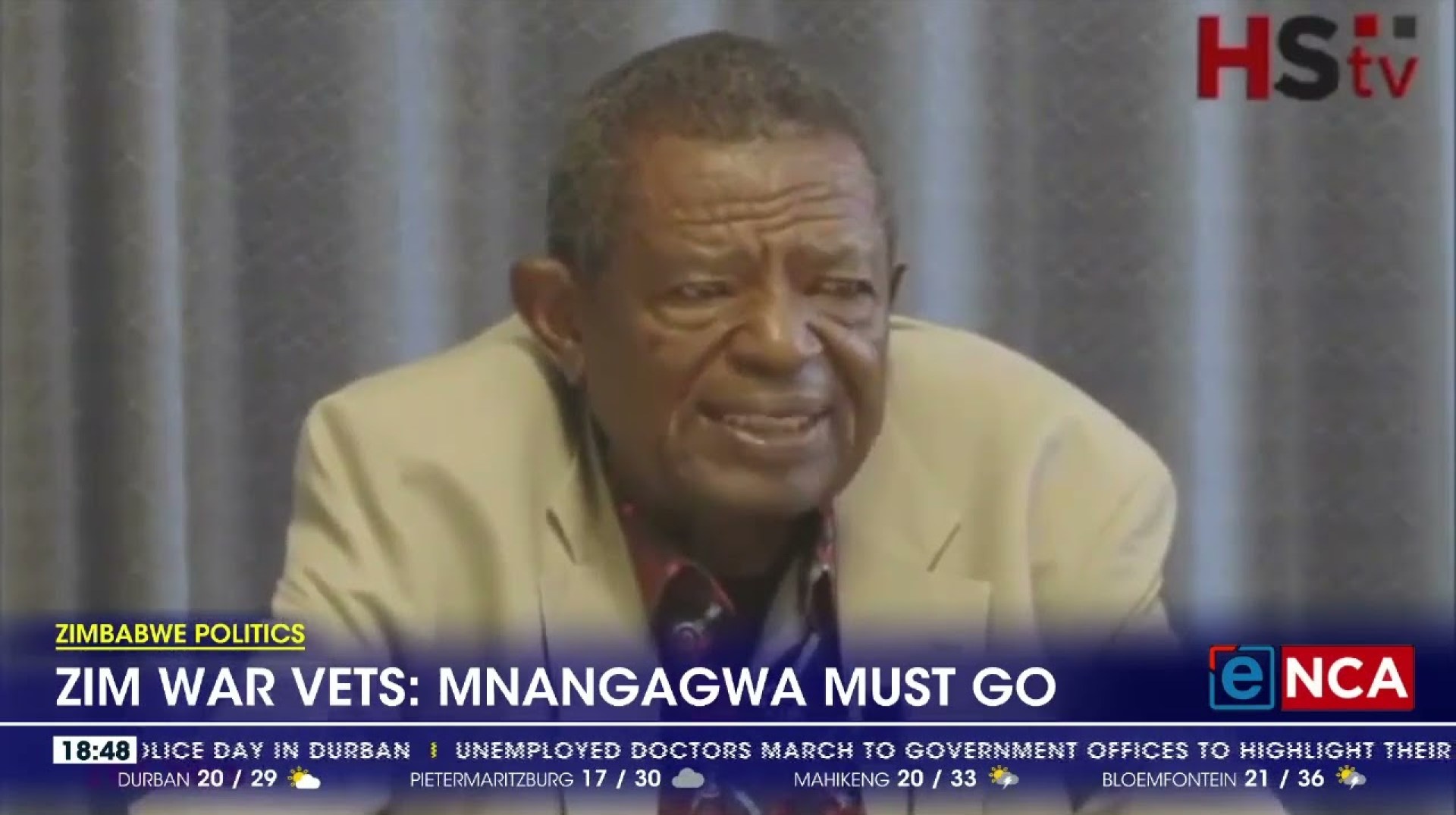 Zimbabwe War Vets: Mnangagwa must go Zimbabwe War Vets: Mnangagwa must go