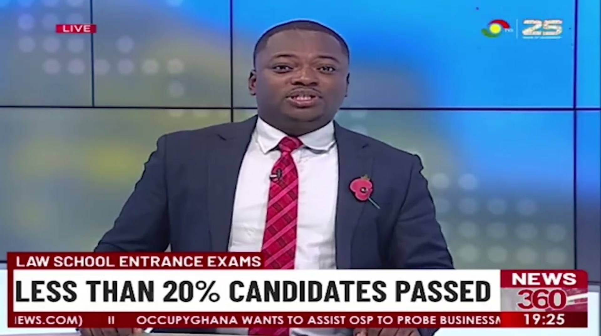 Less than 20 percent of students passed Ghana law school entrance exams. Less than 20 percent of students passed Ghana law school entrance exams.