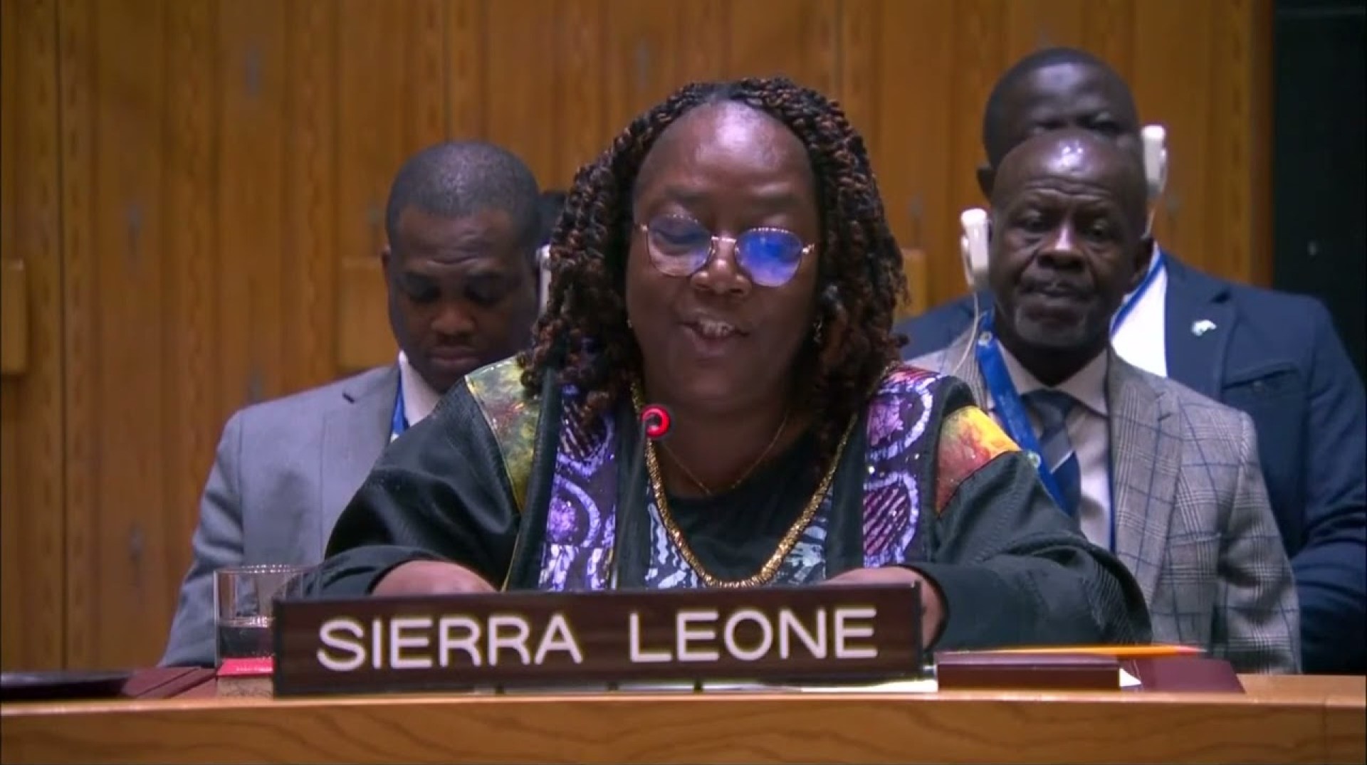 Sierra Leone Francess Piagie Alghalie at UNSC Meeting on Global Security & Trade | West Africa Sierra Leone Francess Piagie Alghalie at UNSC Meeting on Global Security & Trade | West Africa