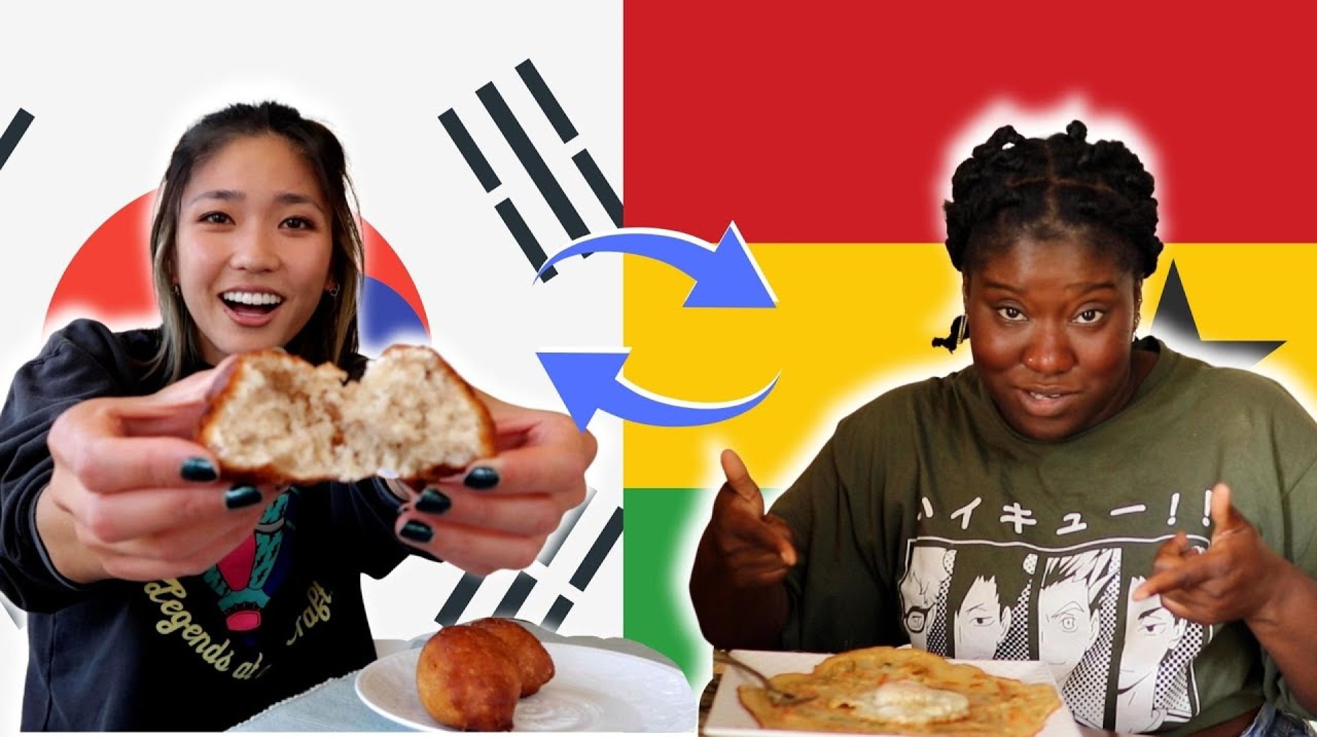 Ghanaian and Korean American Swap Traditional Dishes Ghanaian and Korean American Swap Traditional Dishes